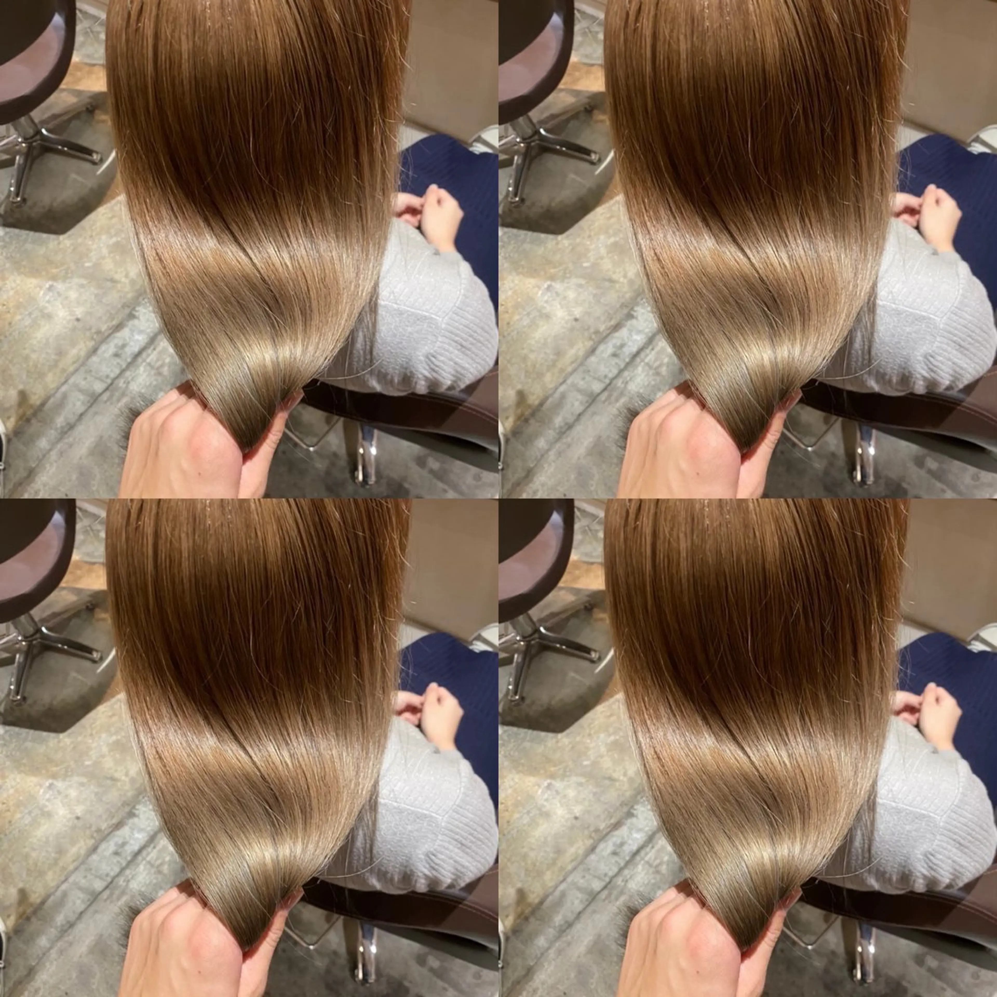 セミロング カラー ヘアアレンジ 💎韓国レイヤー ×エクステゆうま💎のヘアスタイル