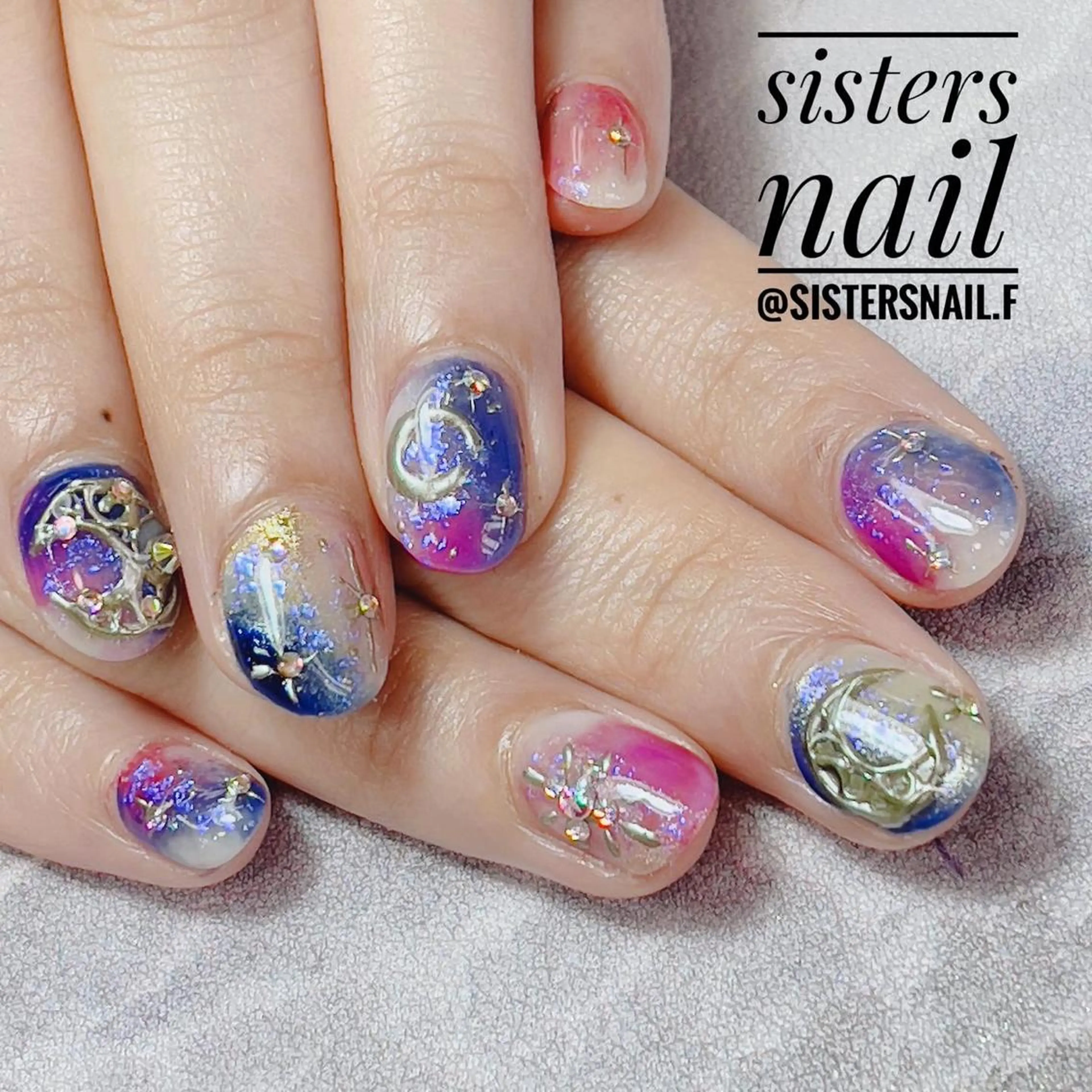 ネイル アートネイル 冬ネイル sisters nail.fのネイルデザイン