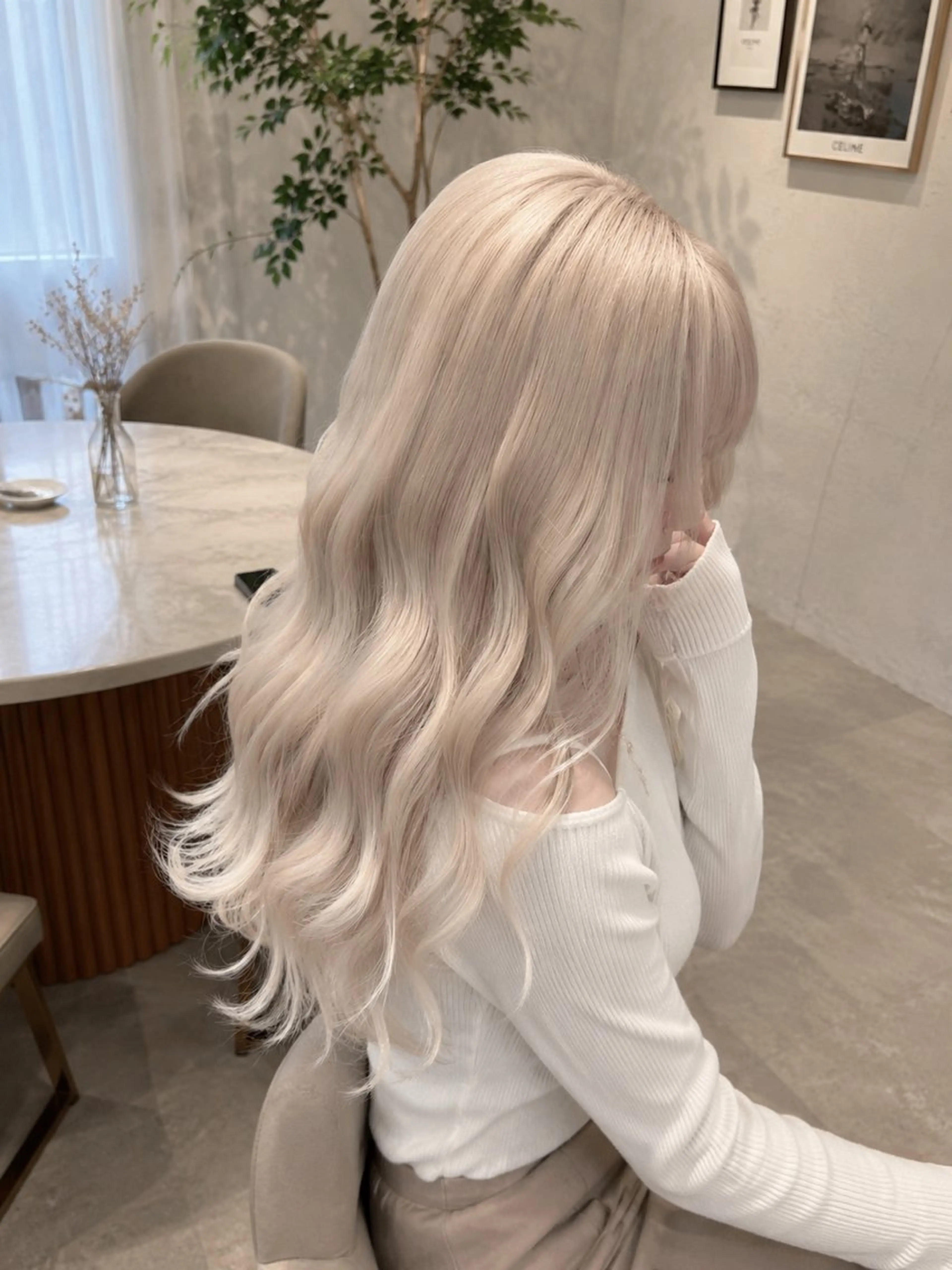 カラー 🎀ハイトーン/イン ナーカラー♡ねお🎀のヘアスタイル