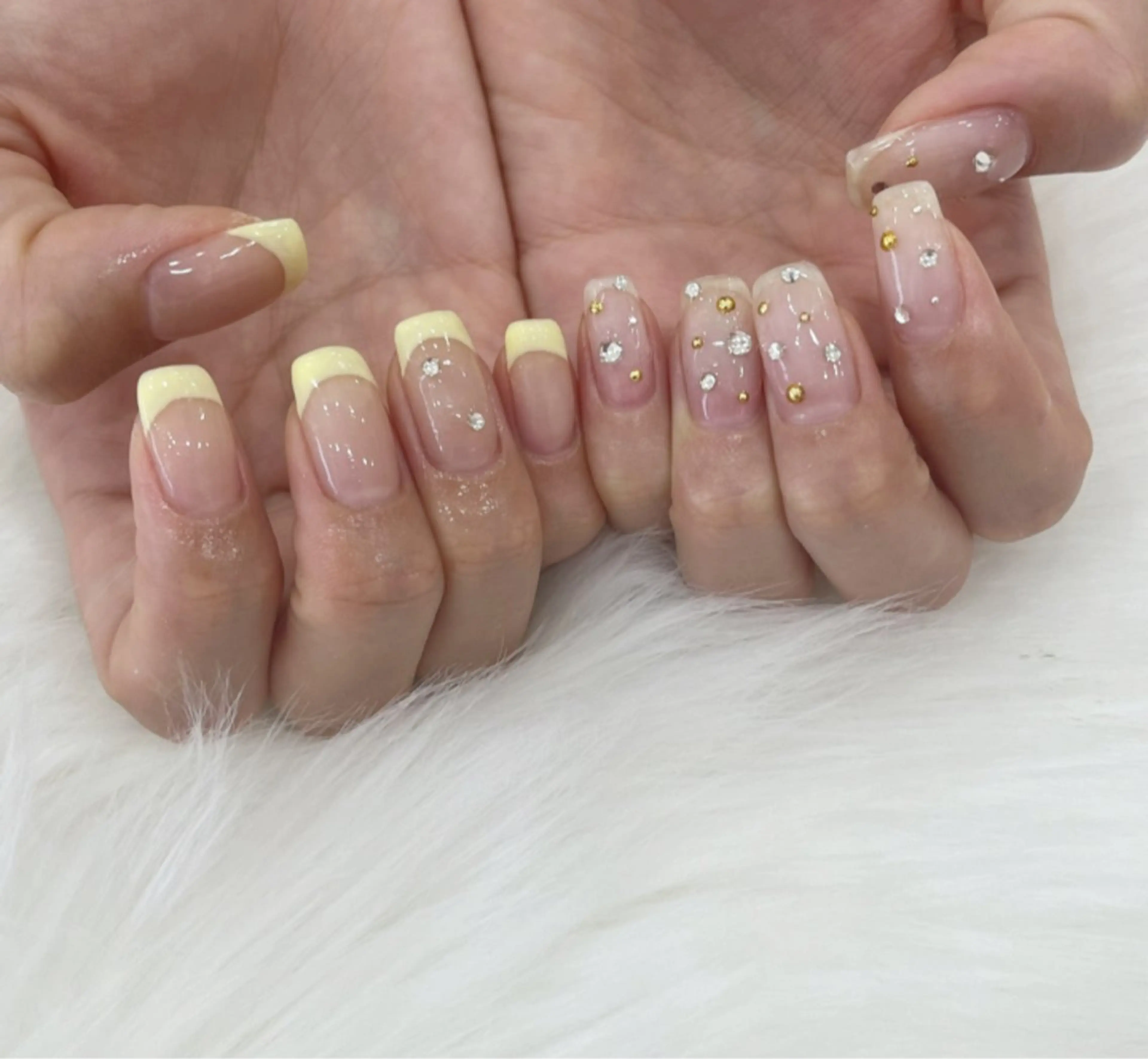 ネイル 長さ出し フットネイル ジェルネイル 韓国ネイル マグネットネイル #Amin nail salonのネイルデザイン