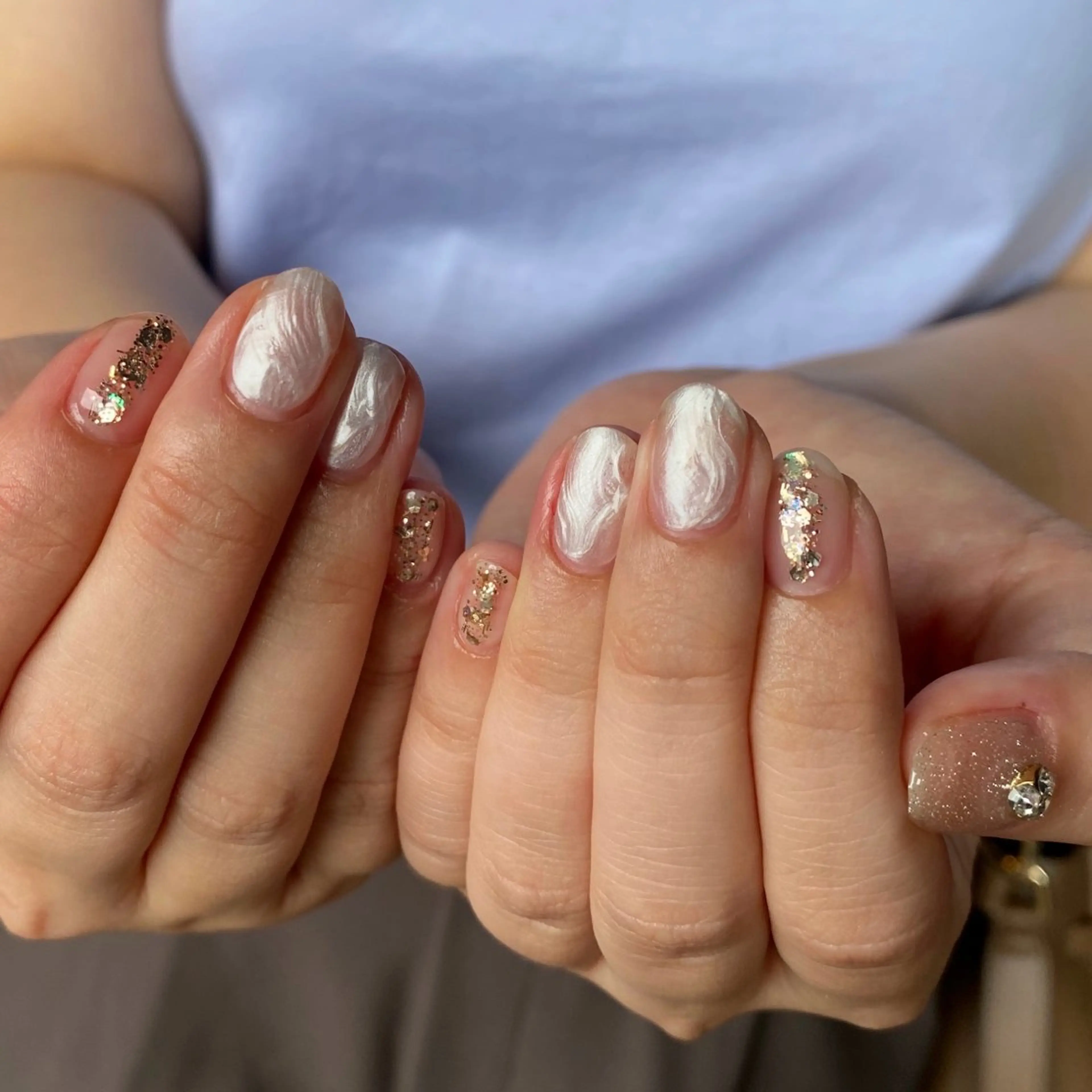 ネイル ニュアンスネイル オフィスネイル シンプルネイル amuse ニュアンス/個性派のネイルデザイン