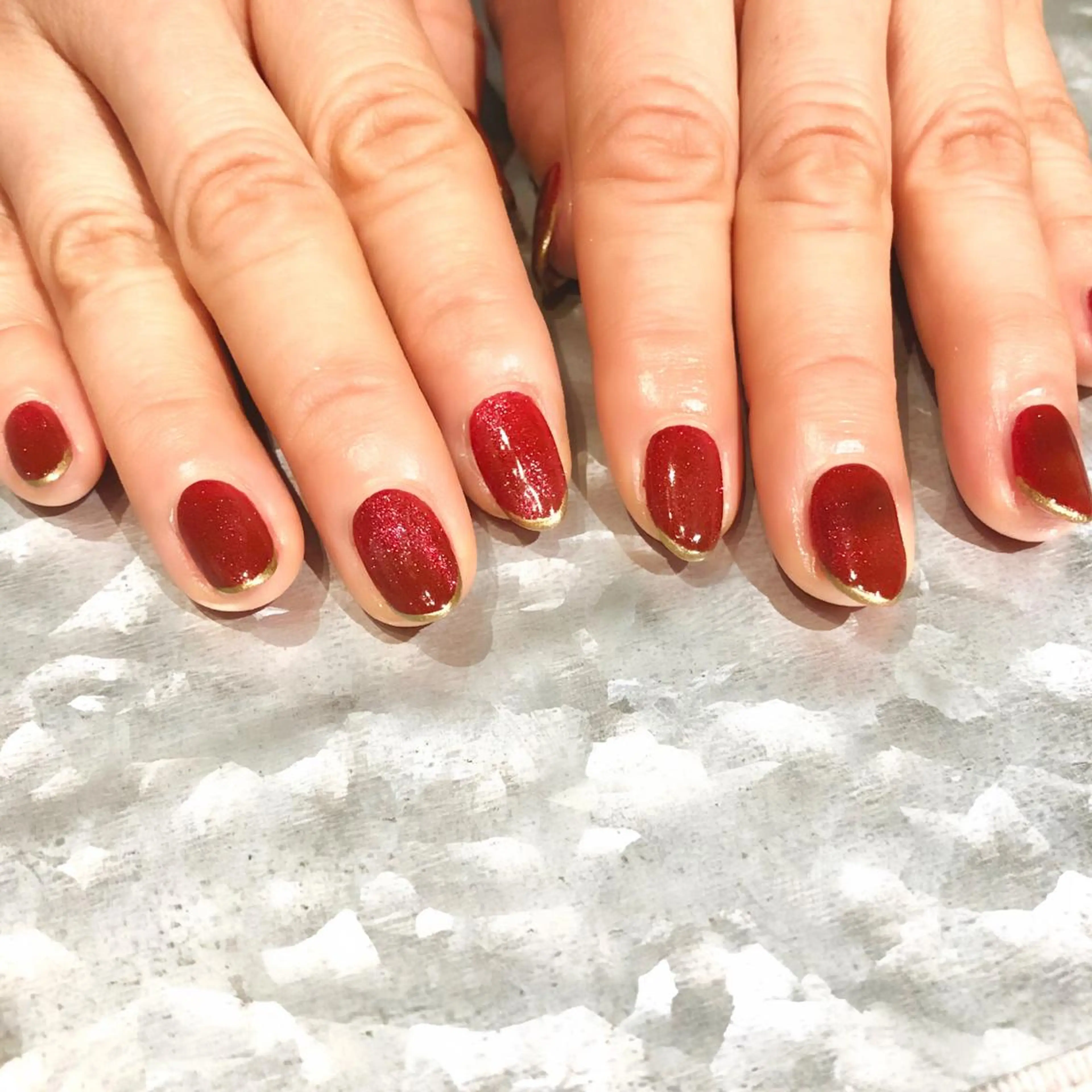 ネイル フレンチネイル マグネットネイル TRAM-nail moriizumiのネイルデザイン