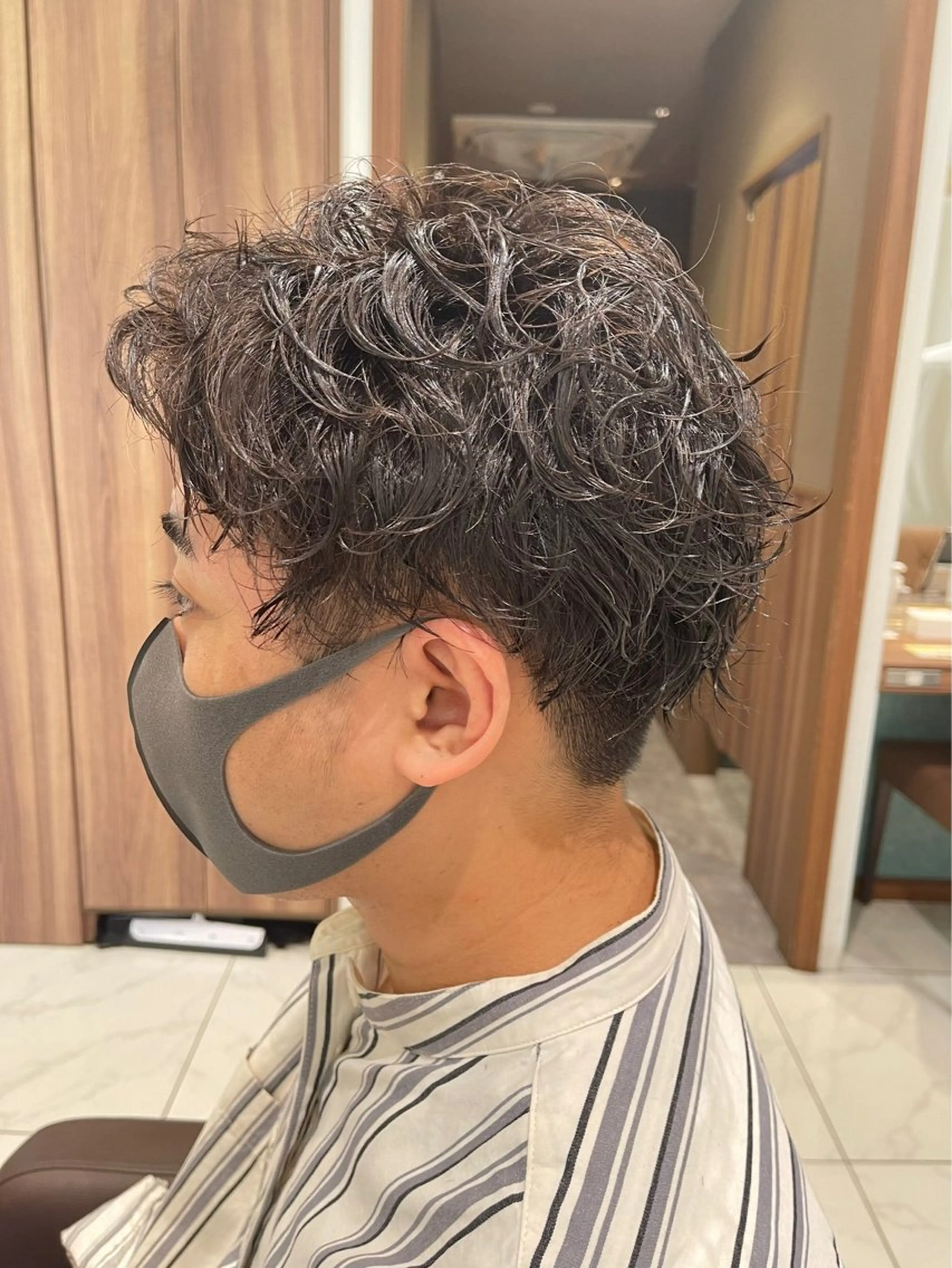 パーマ メンズ カットカラーモデル 募集中店長　伊熊祐紀のヘアスタイル