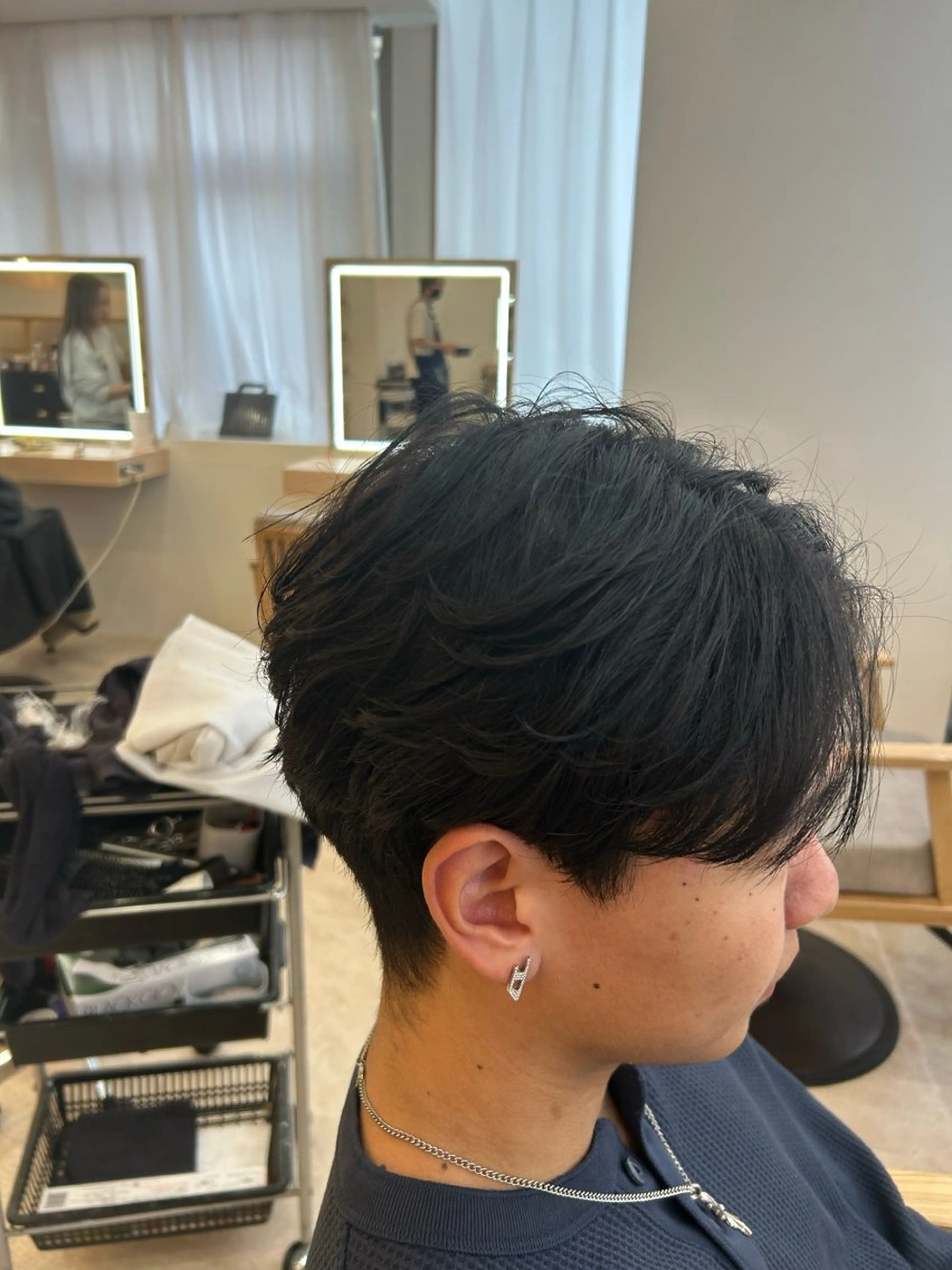 メンズ カット 縮毛矯正 メンズ／韓国レイヤー 石田晶人のヘアスタイル