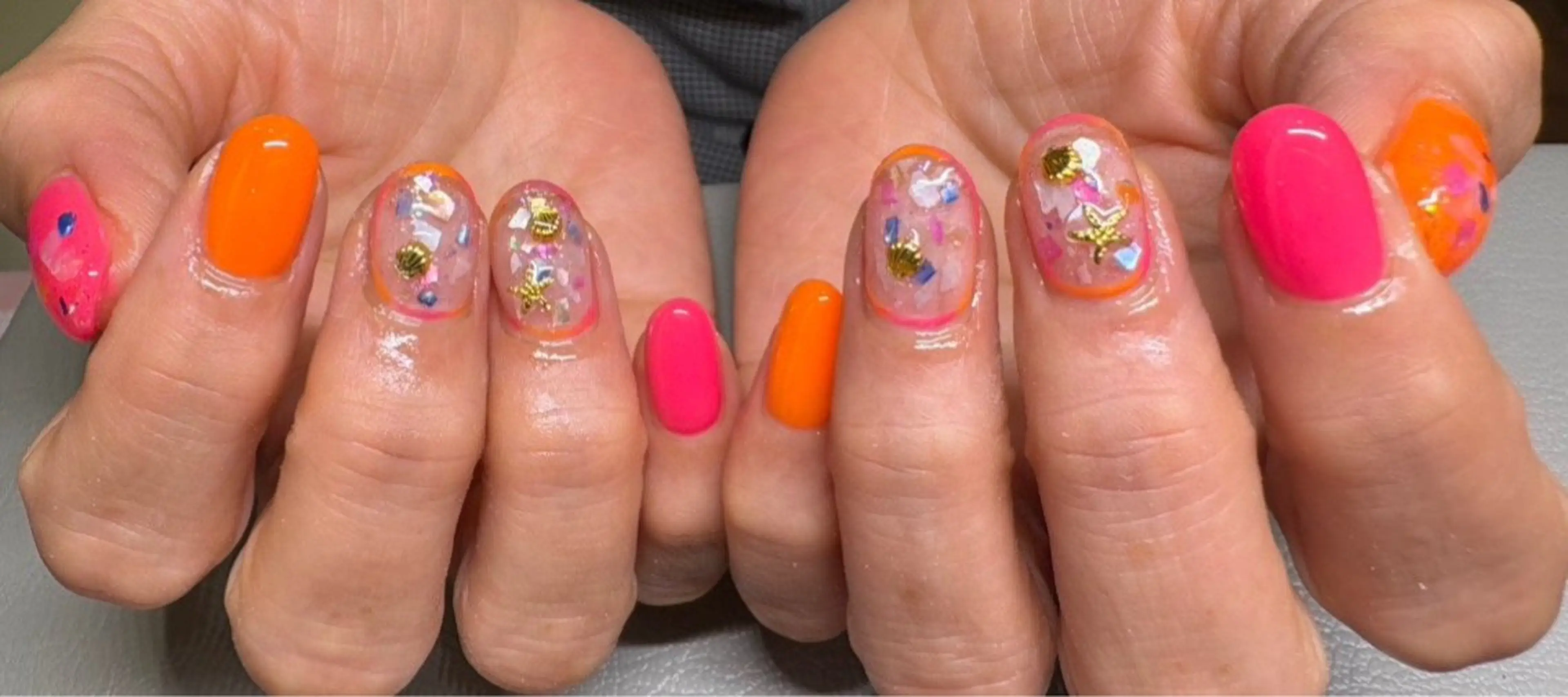 ネイル 持ち込み ハンドネイル Chaleur fleurのネイルデザイン