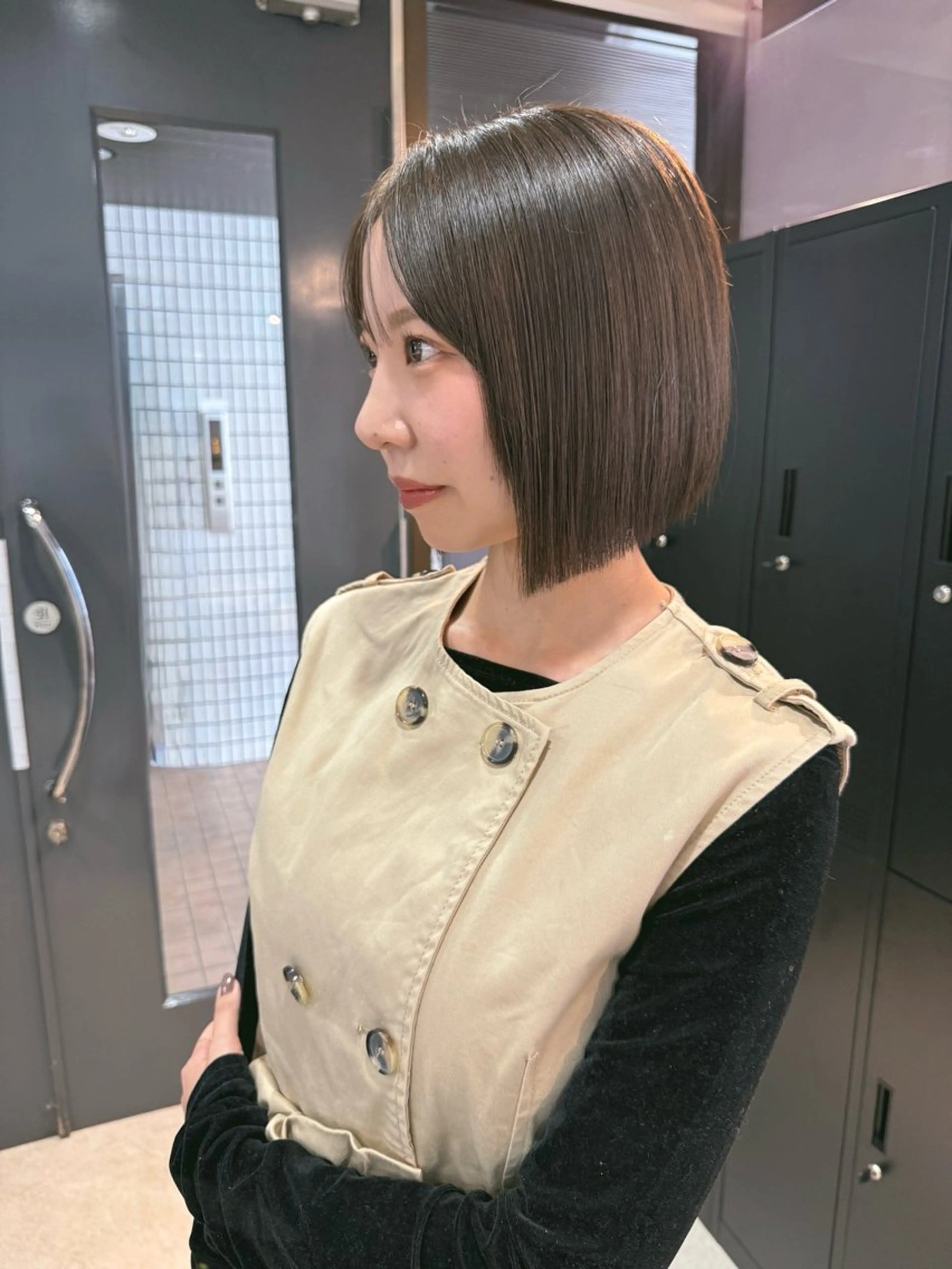 ショート ボブ 韓国風ヘア カット ヘアカラー トリートメント SHICUNEアサミ /ショート/メンズのヘアスタイル
