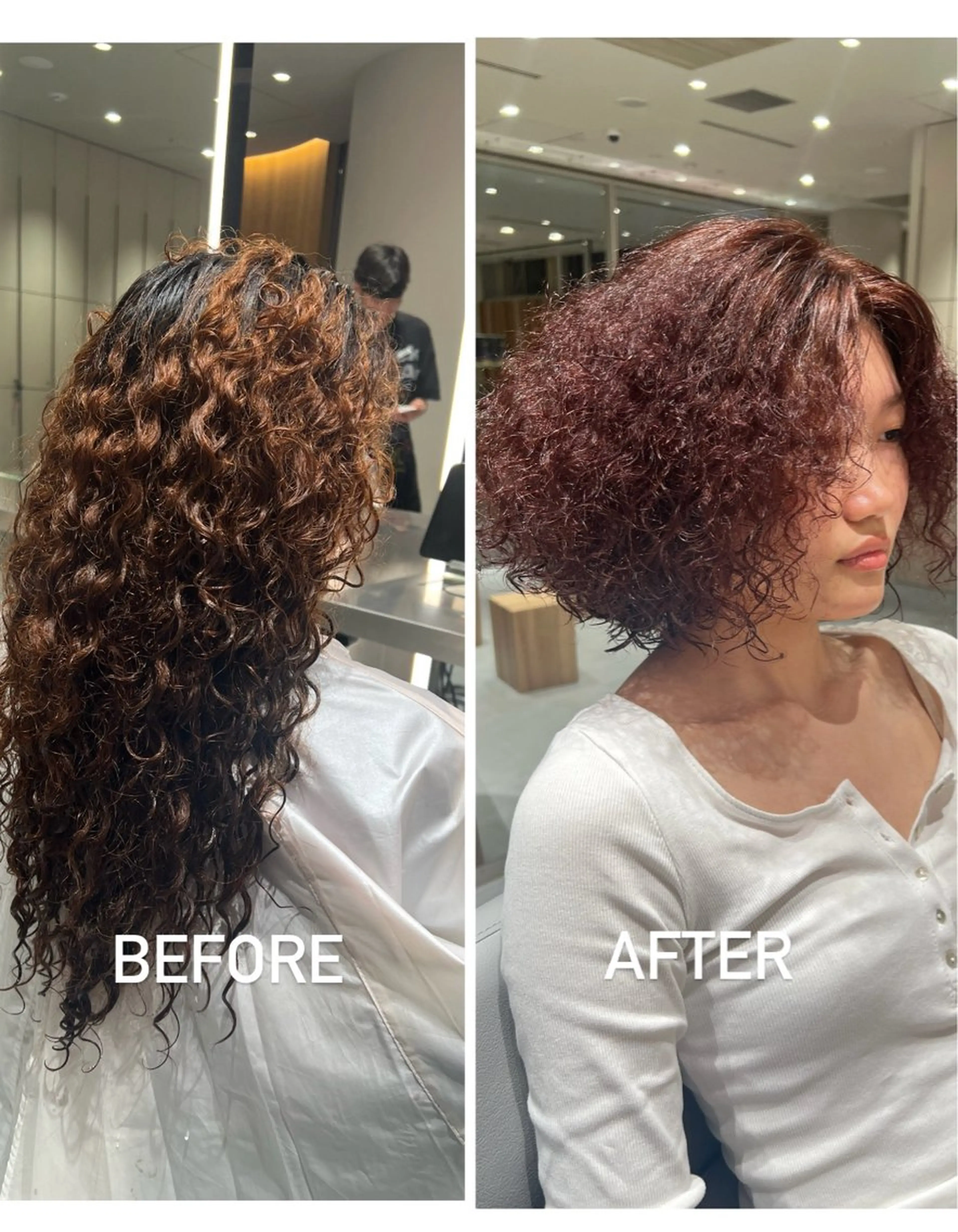 ミディアム カラー ブリーチ ダブルカラー ブリーチなしカラー ボブ kako　ショート ボブのヘアスタイル