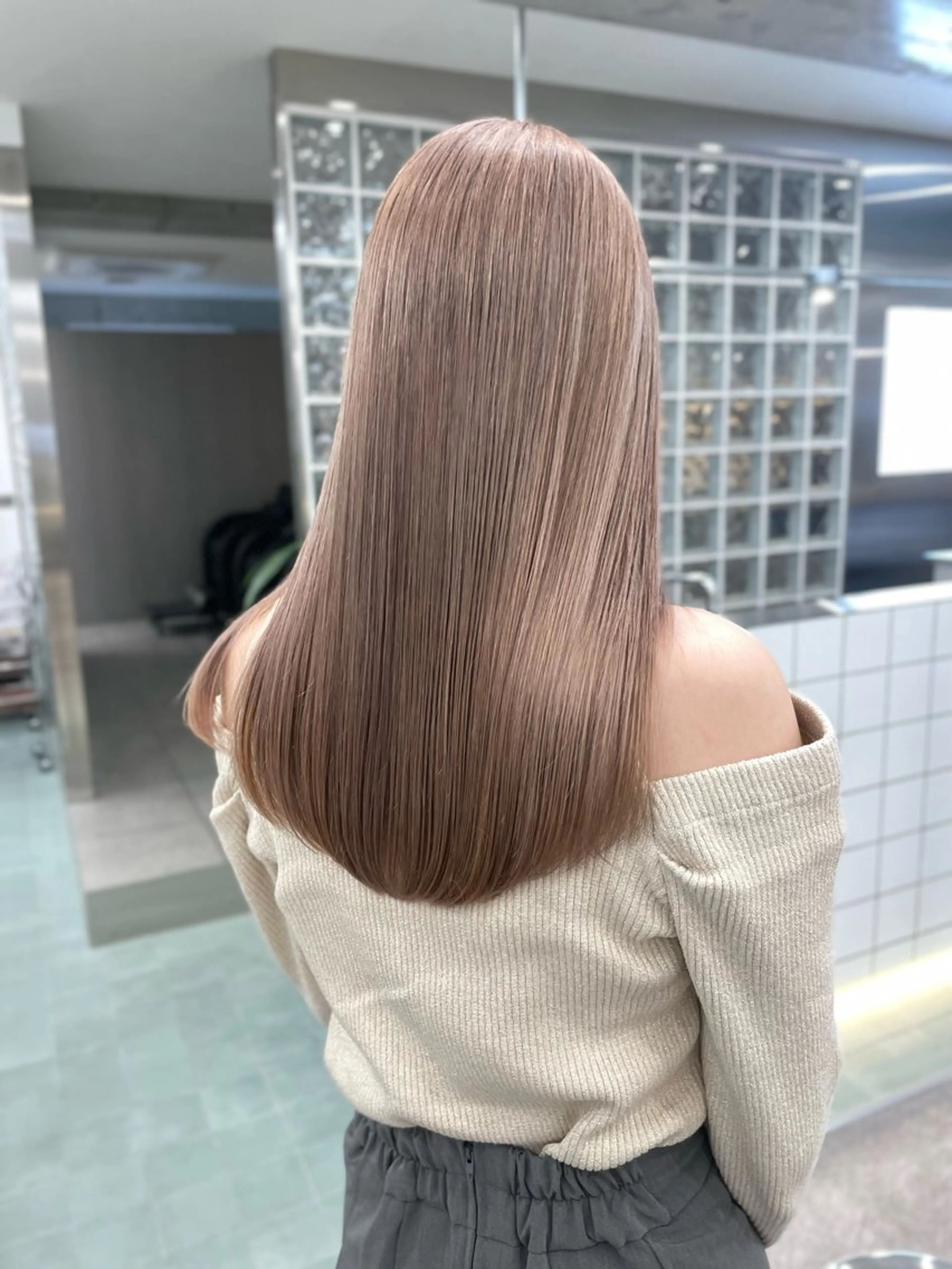 ロング カラー ベージュカラー ミルクティーベージュ カットモデル募集 /RIOのヘアスタイル