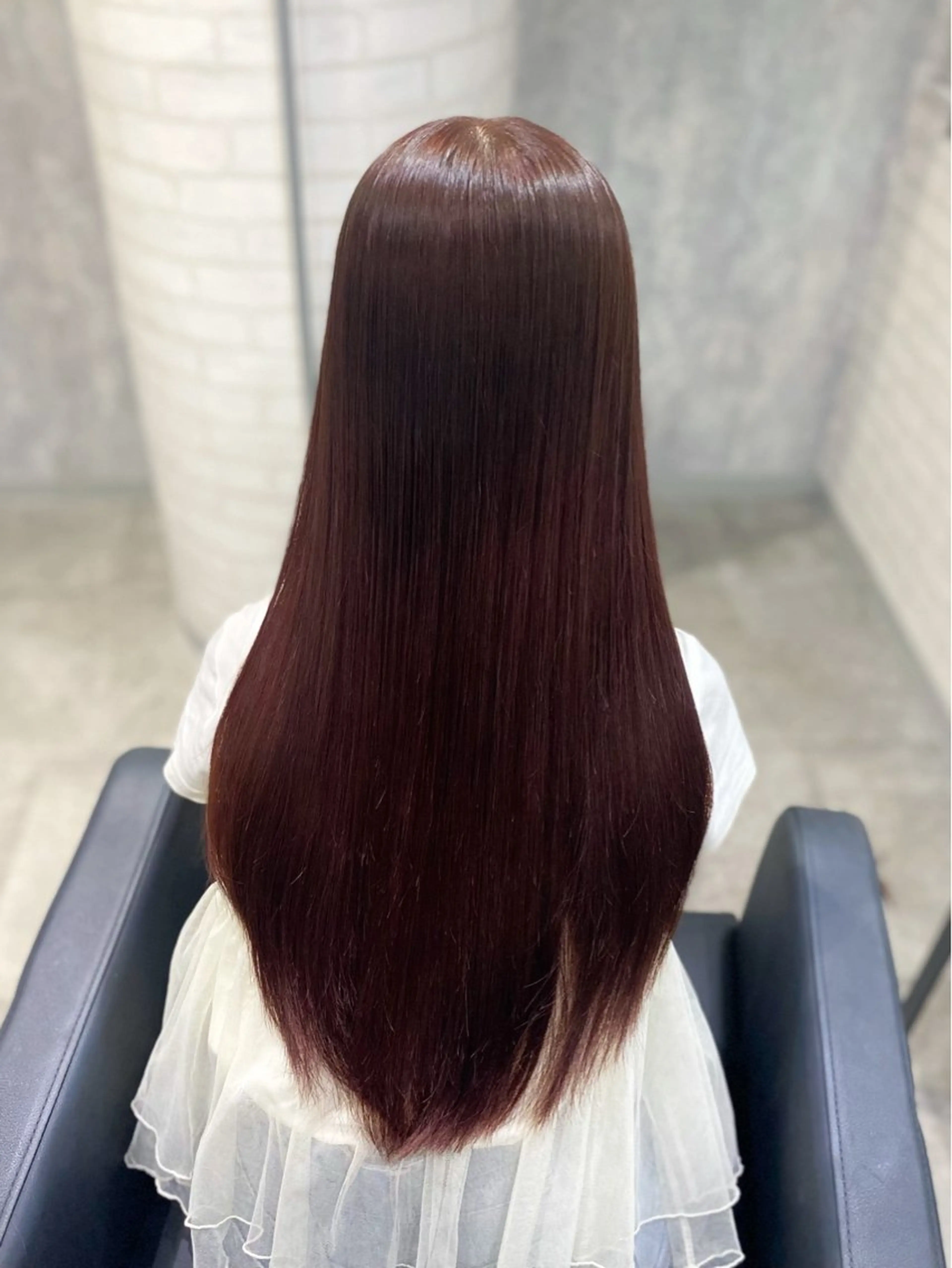 ロング カラー 透明感カラー カット ヘアカラー トリートメント shiori/透明感 /顔周り/髪質改善のヘアスタイル