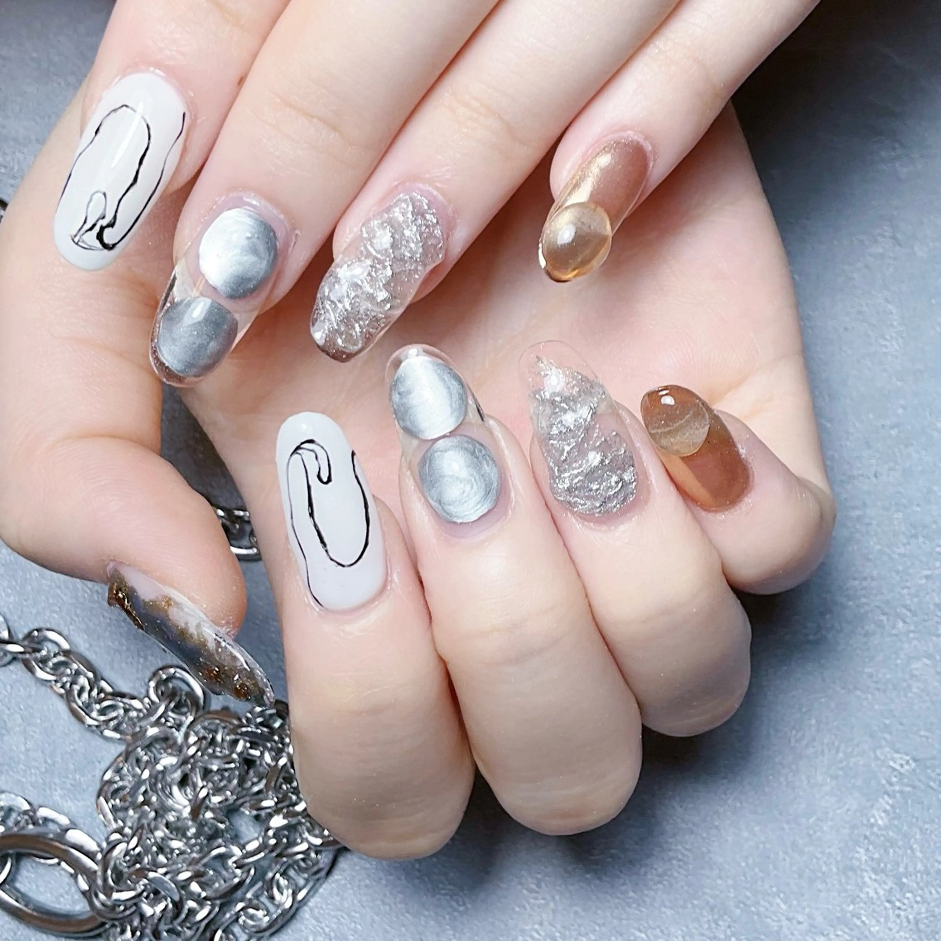 ネイル ハンドネイル 🌈Yun nail hyejin💋のネイルデザイン