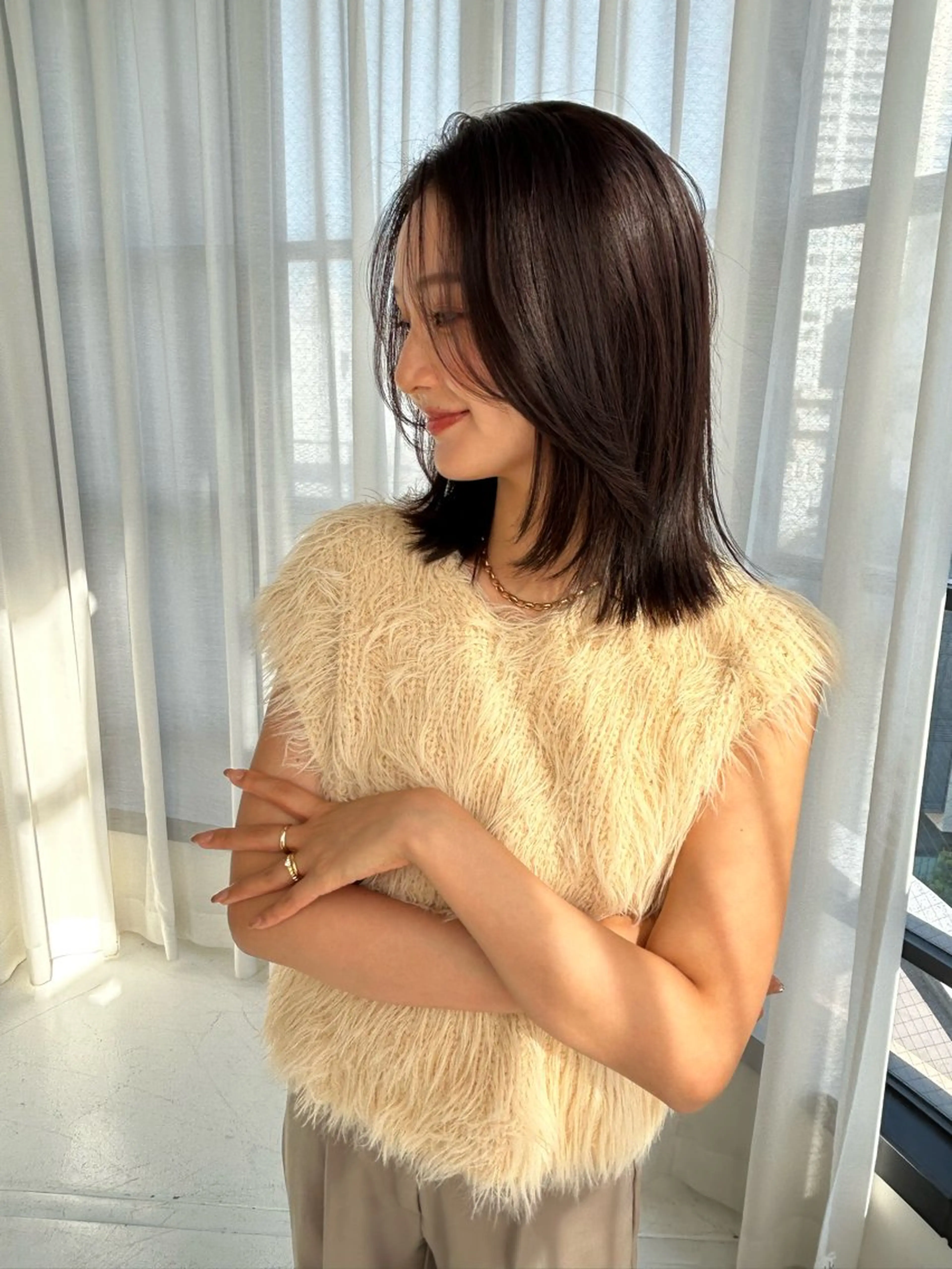 カラー 透明感カラー k-twoういのヘアスタイル