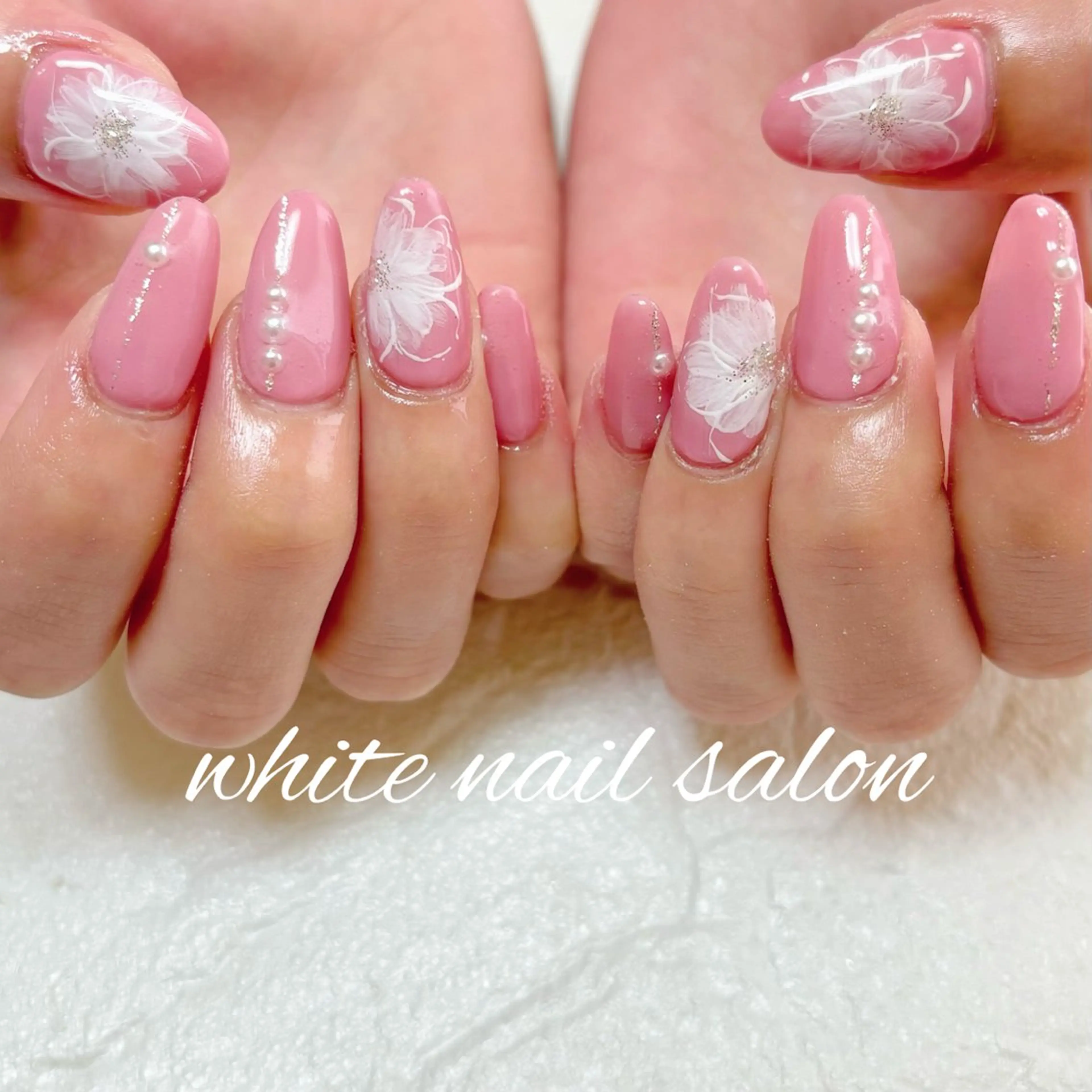 ネイル 持ち込み ホワイト ハンドネイル white nail salonのネイルデザイン