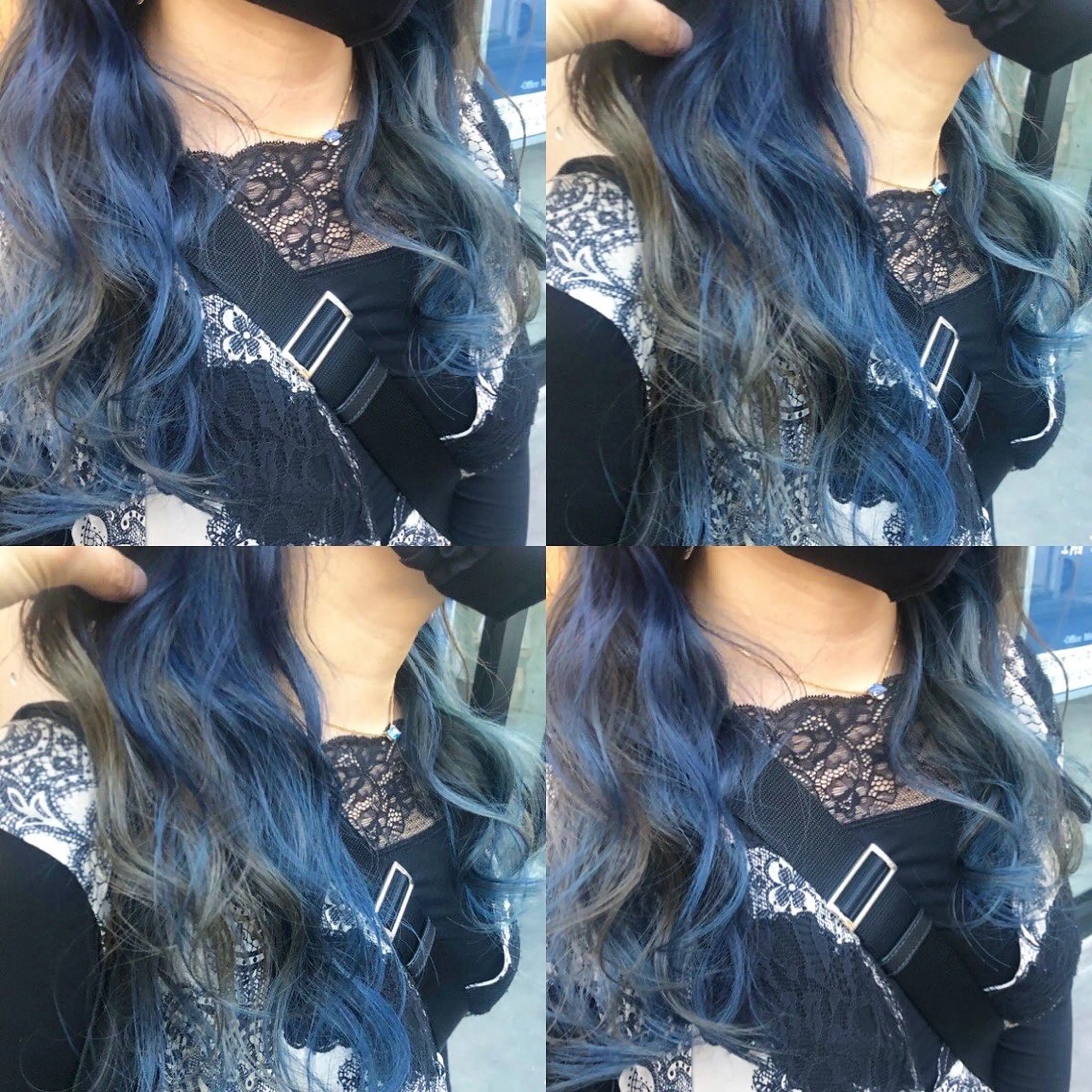 ロング カラー ブリーチ イヤリングカラー インナーカラー ユニコーンカラー カット ヘアカラー トリートメント 原宿サロン代表 デザインカラー伊藤卓のヘアスタイル