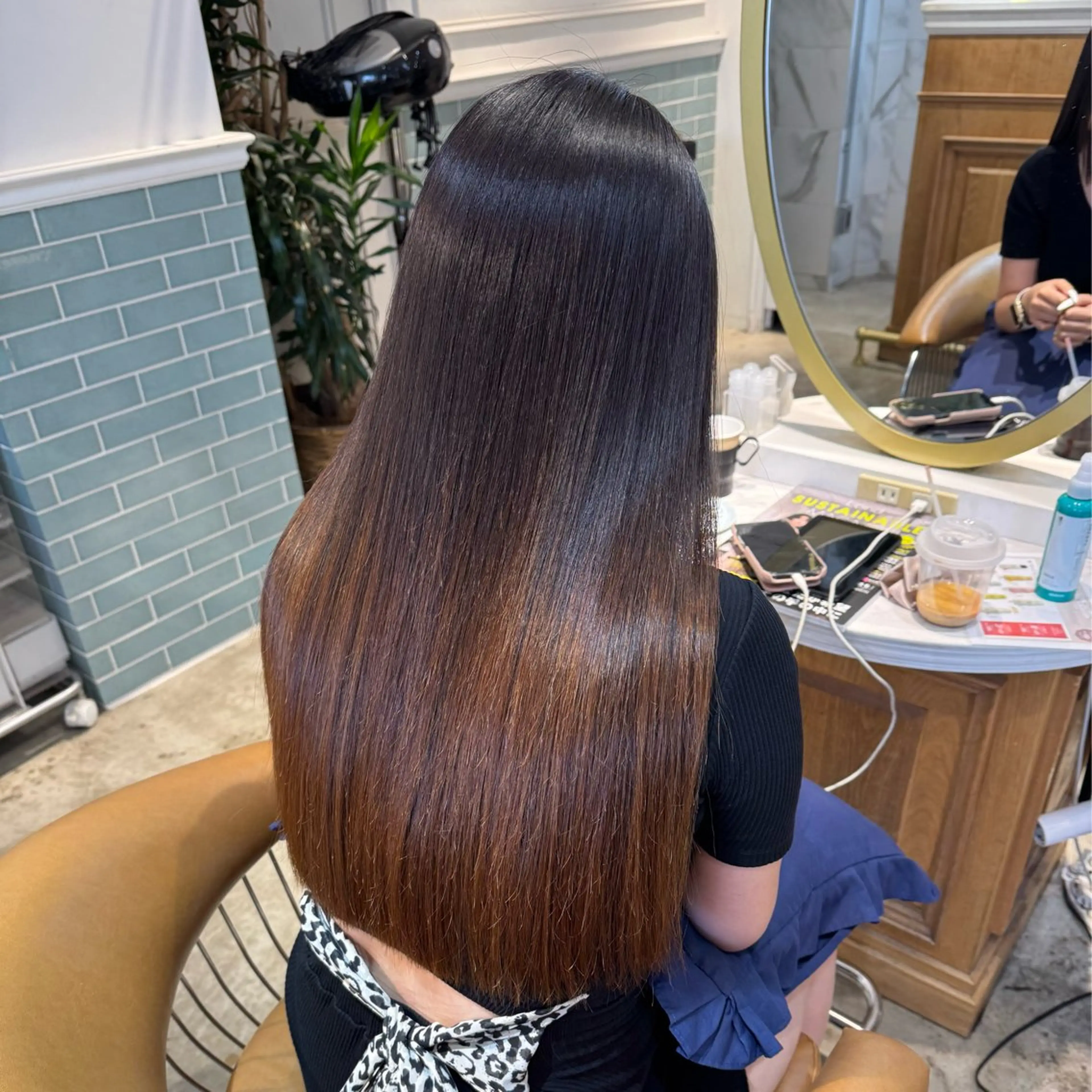 ロング 髪質改善 縮毛矯正 カット ヘアカラー トリートメント ヘアセット 髪質改善/ボブ /韓国/erikoのヘアスタイル