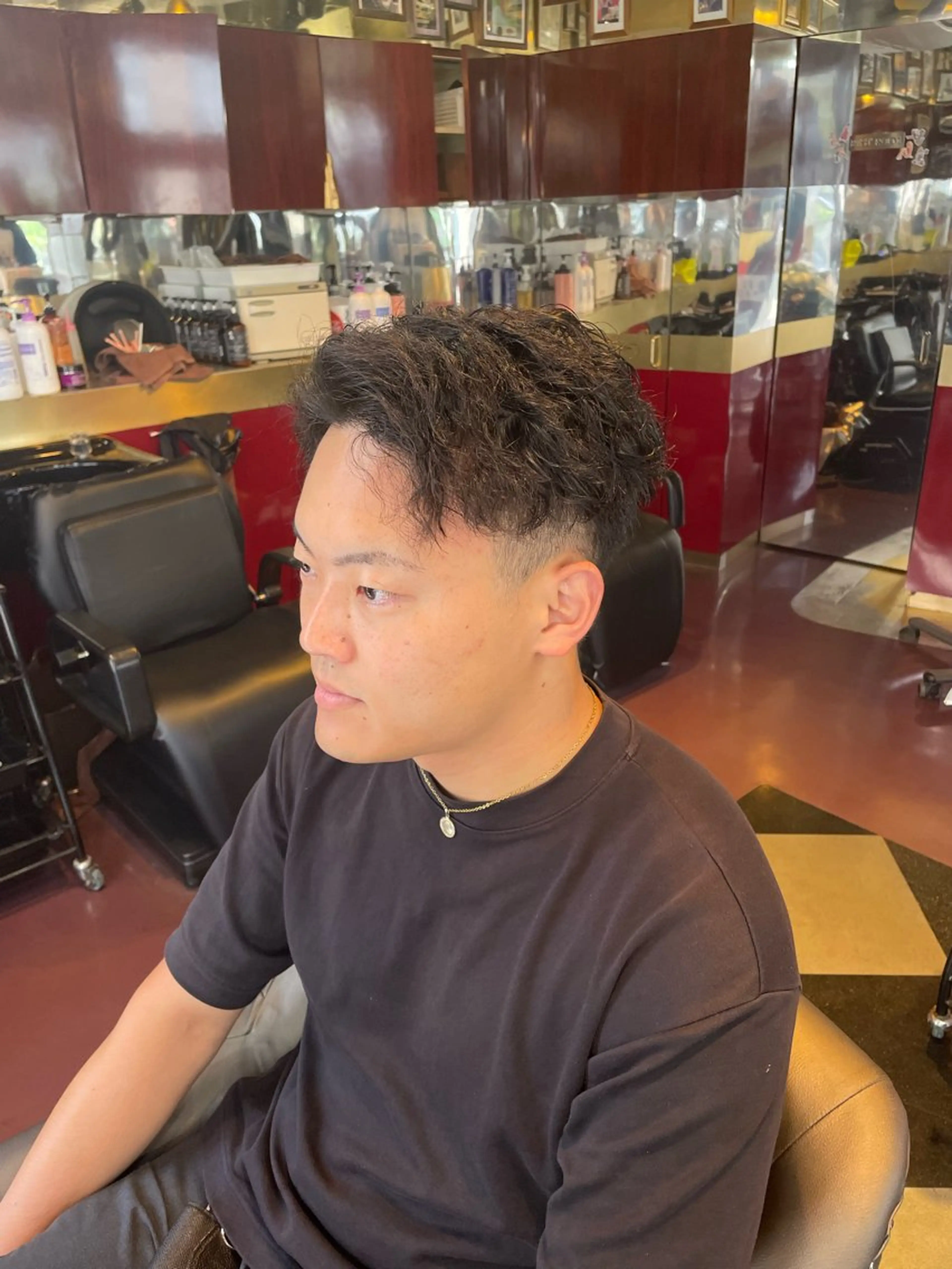 パーマ メンズ メンズパーマ 波巻きパーマ 👑派手髪/カット 👑ANRYのヘアスタイル