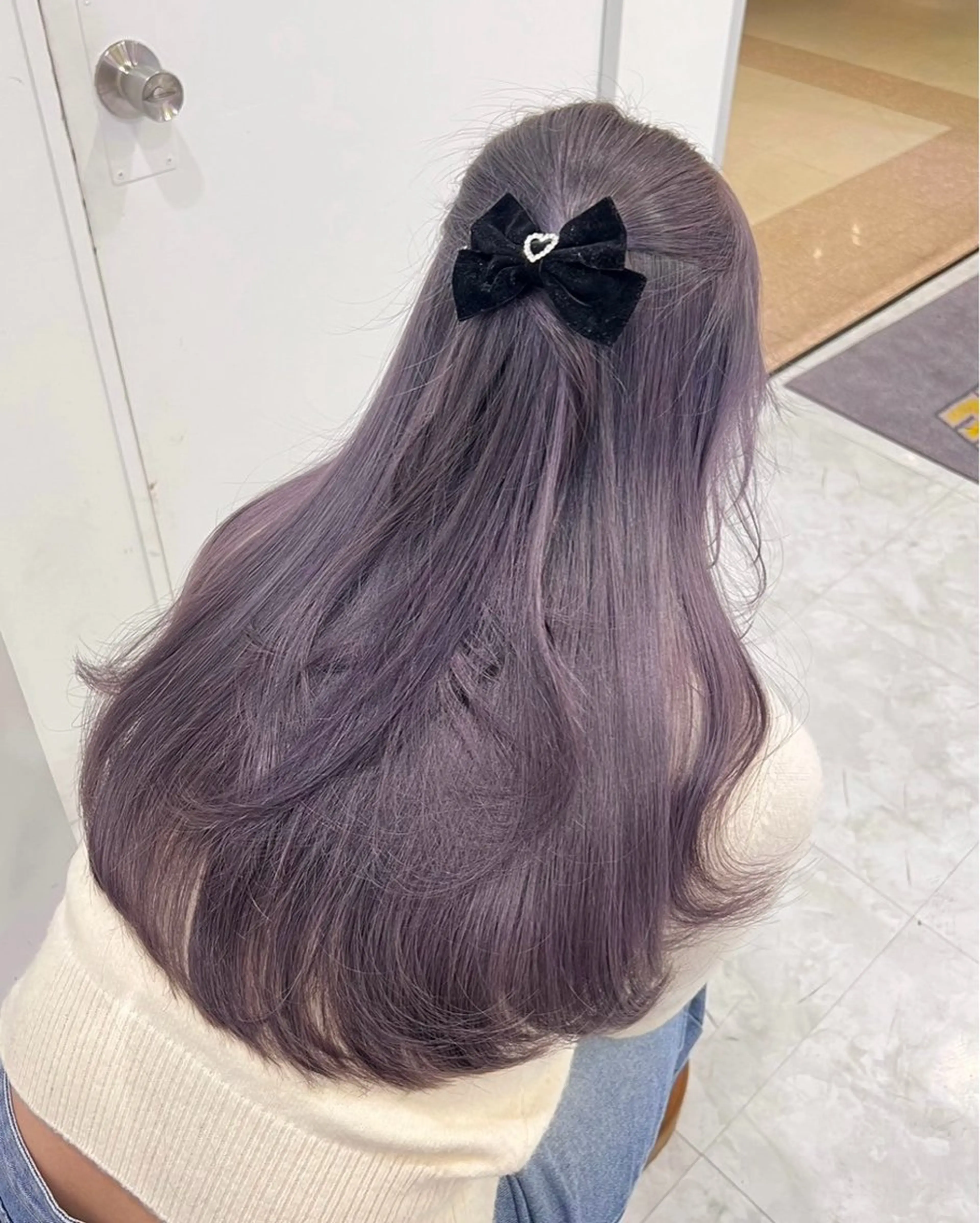 ロング カラー ヘアカラー トリートメント ヘッドスパ ヘアセット 表参道♡暗髪♡ 艶カラー♡アユミのヘアスタイル