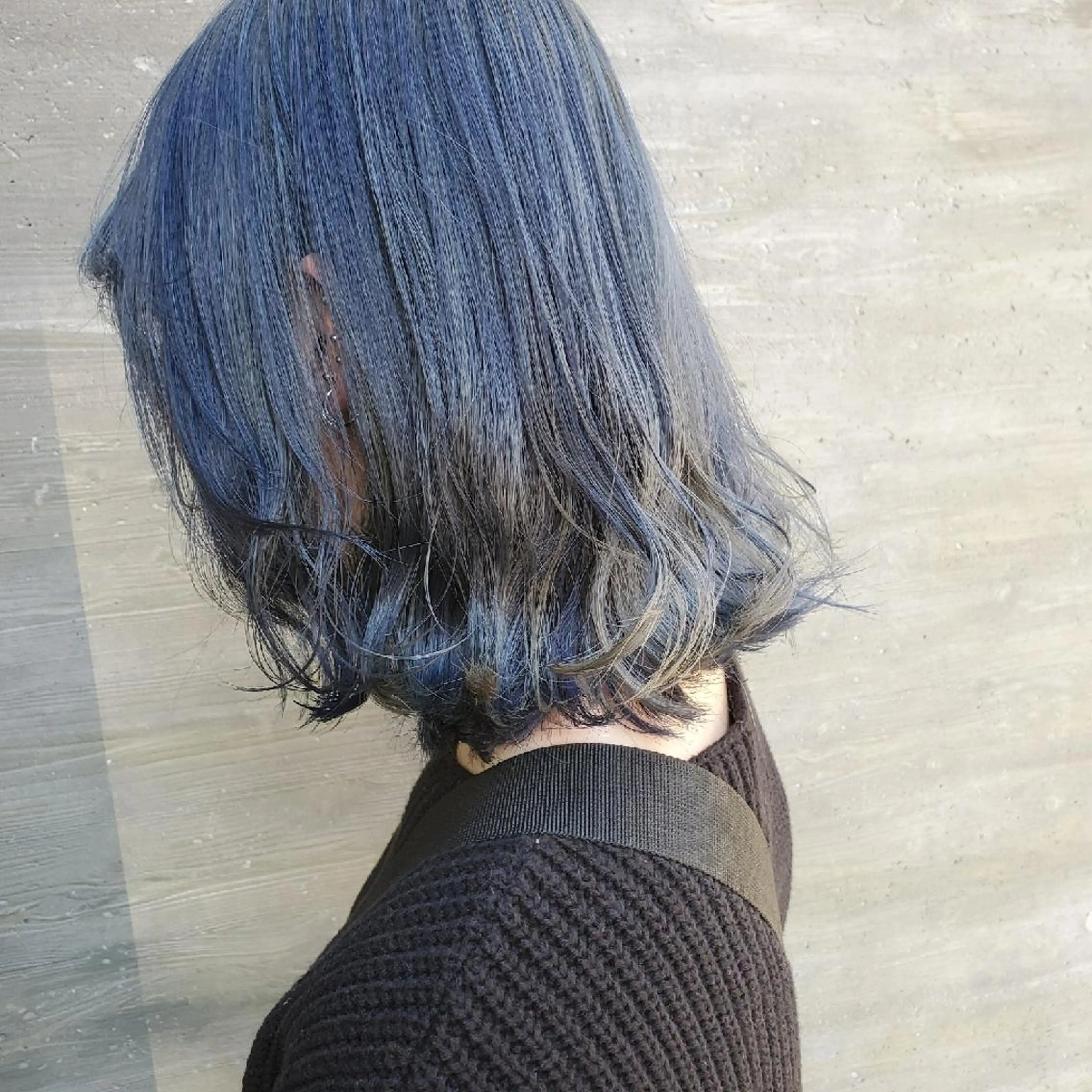 ミディアム カラー 谷 結奈のヘアスタイル