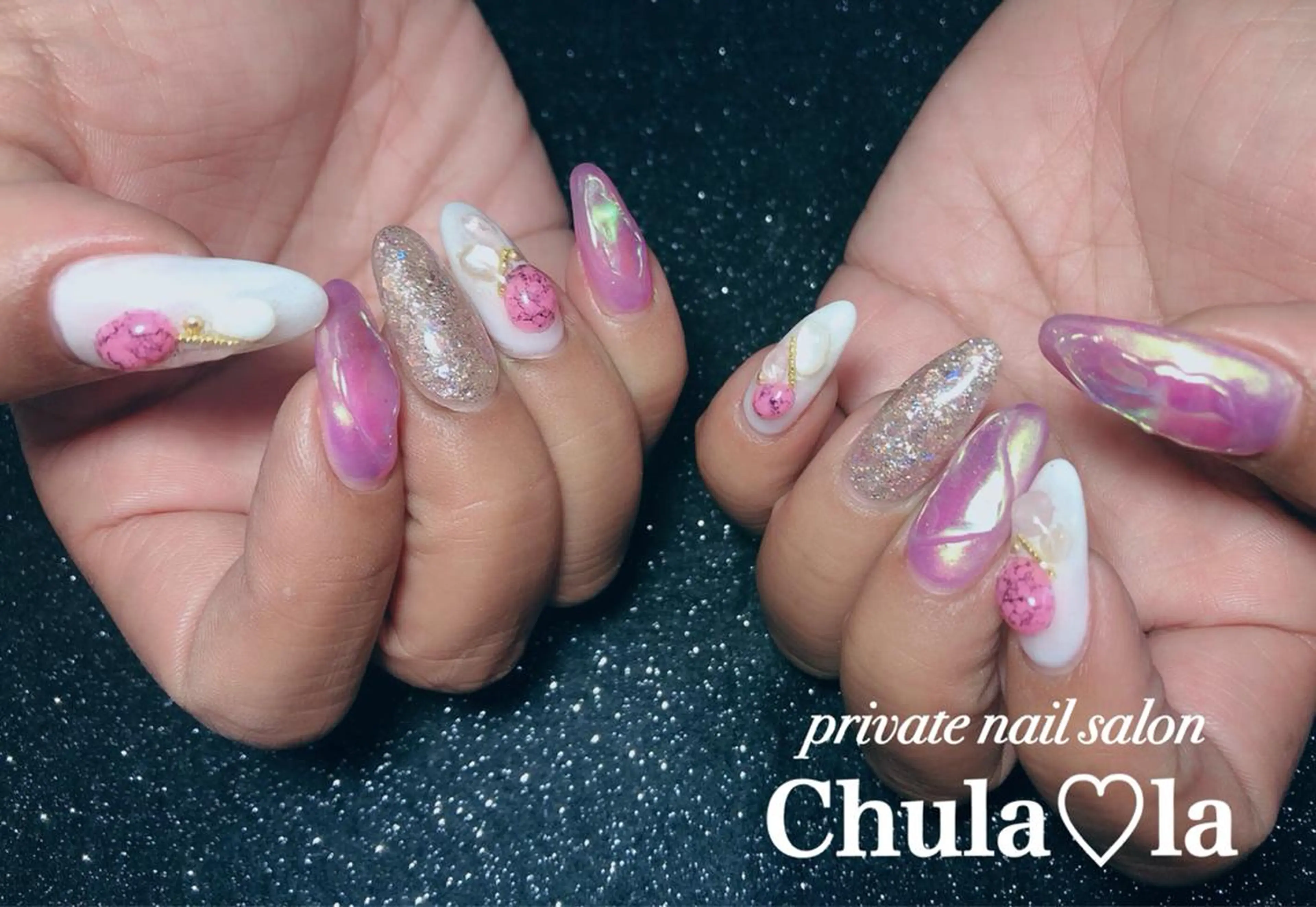 ネイル 持ち込み Chula♡la 豊見城市高安のネイルデザイン