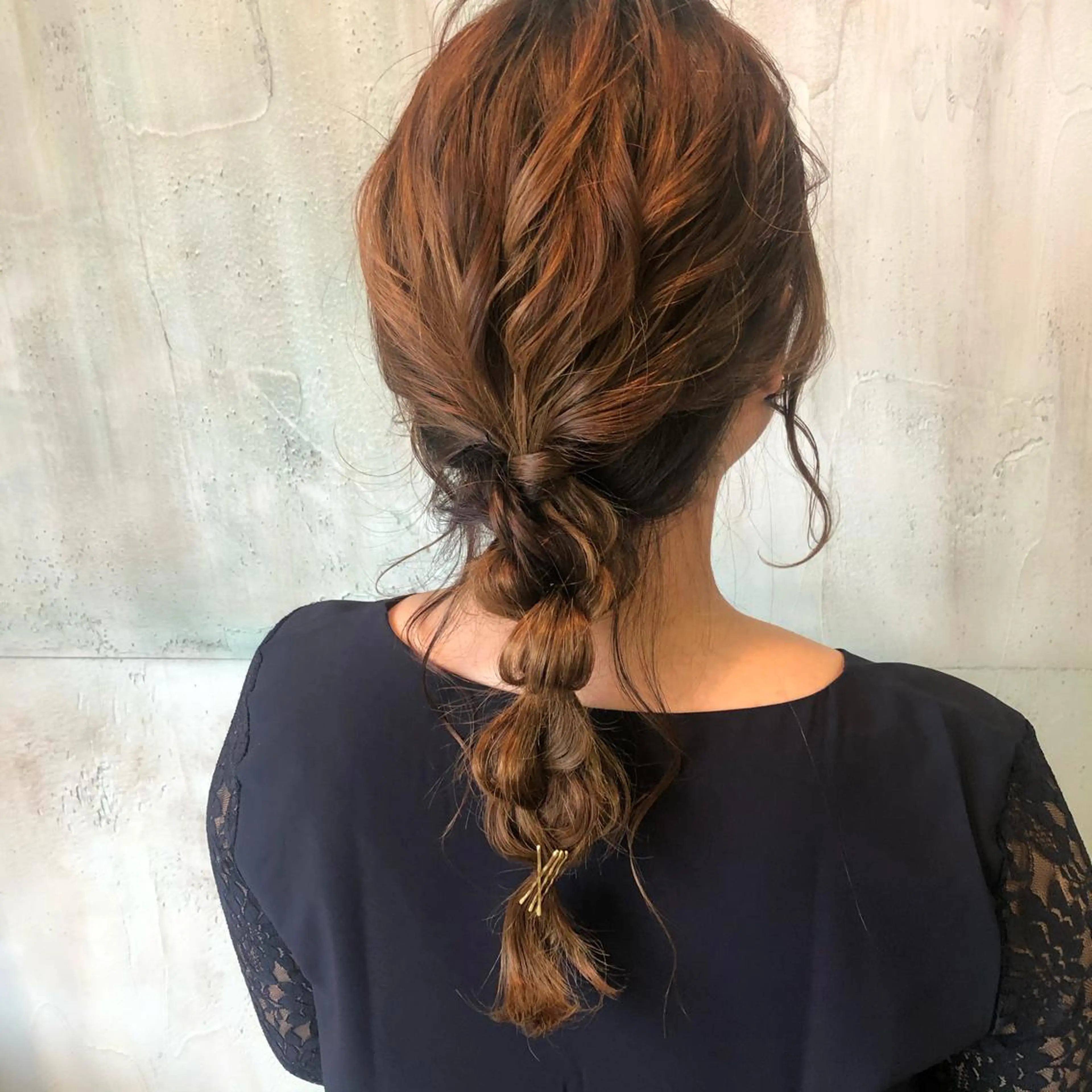 ロング ヘアアレンジ ヘアセット 小森 樹奈のヘアスタイル