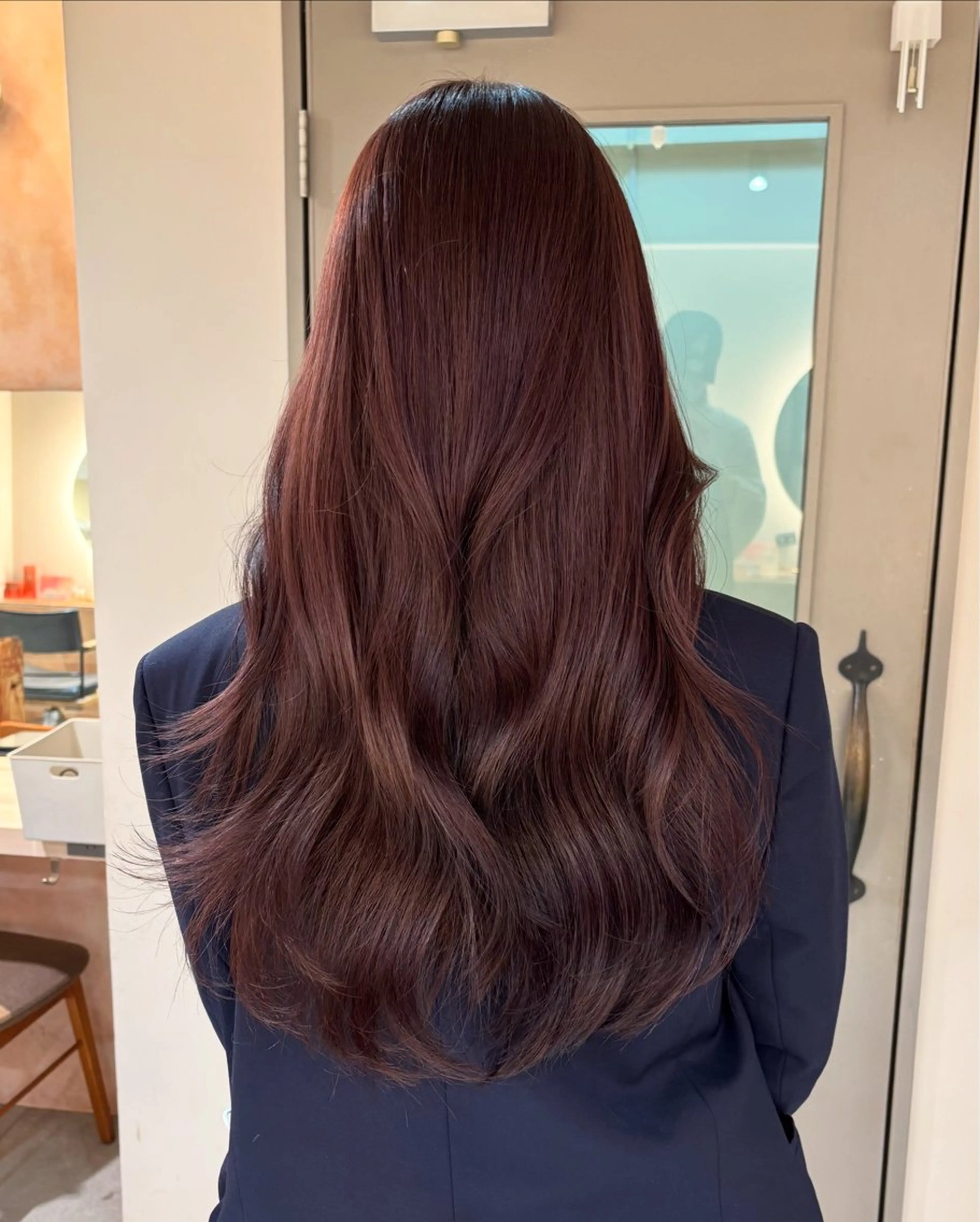 ロング カラー ブリーチ ブラウンカラー ダブルカラー ラベンダーカラー ブリーチなしカラー カット ヘアカラー トリートメント 横浜/レイヤーカット /韓国ヘア/佐藤記正のヘアスタイル