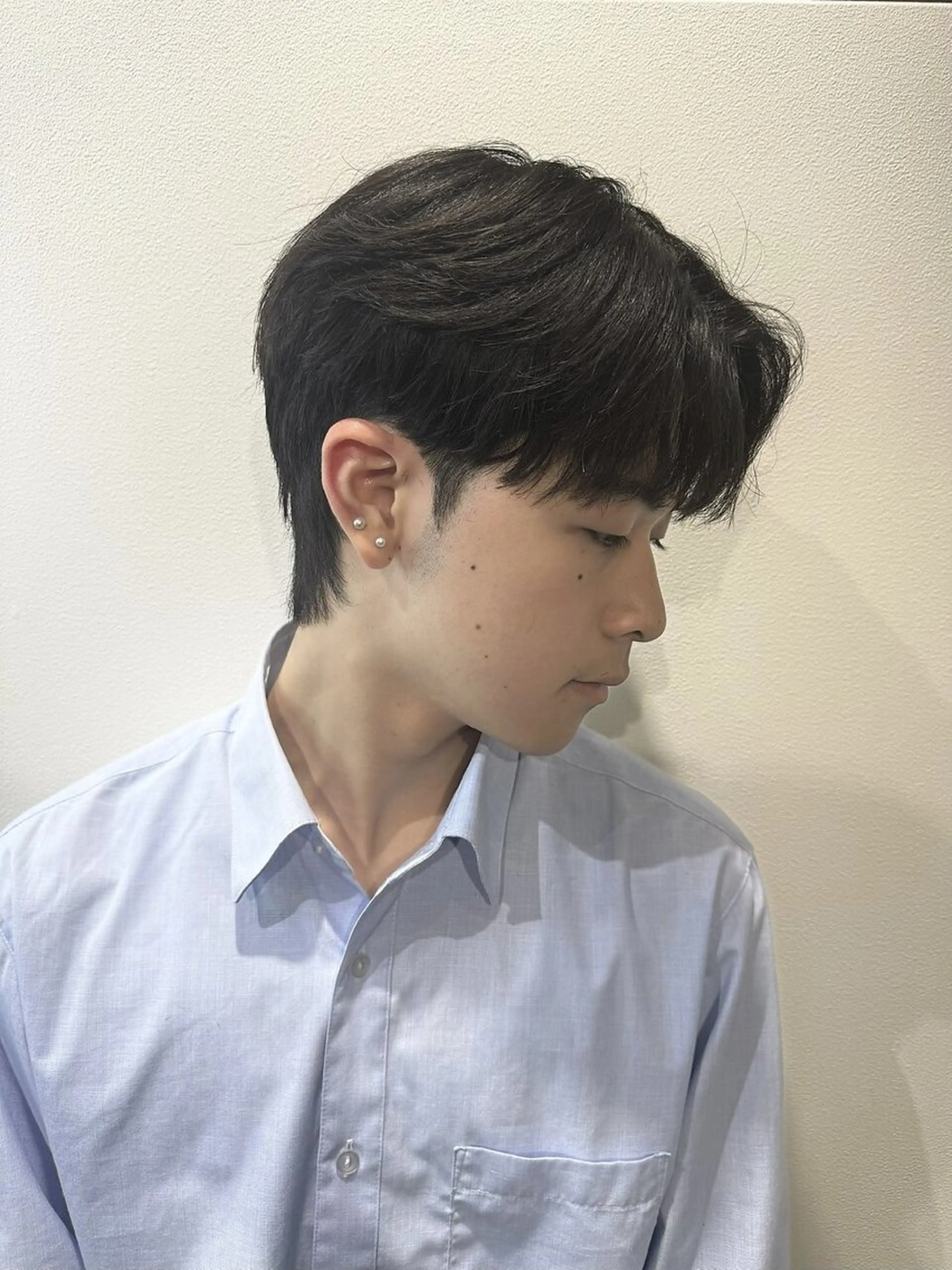 ⭐️韓国風好きな方へ⭐️ メンズカット＋広がり抑えるダウンパーマの写真