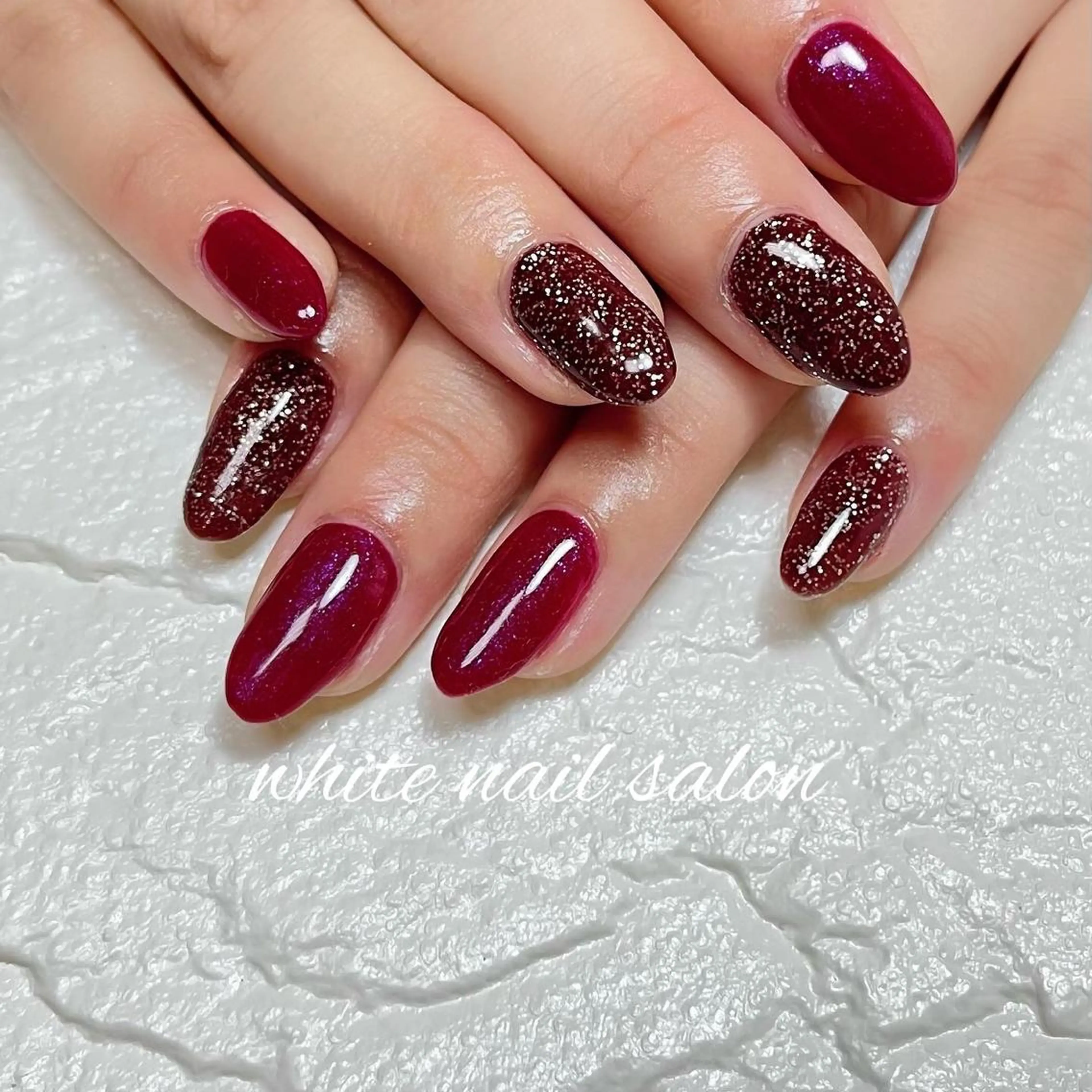 ネイル フットネイル ジェルネイル ハードジェル ラメ(グリッター) 持ち込み white nail salonのネイルデザイン