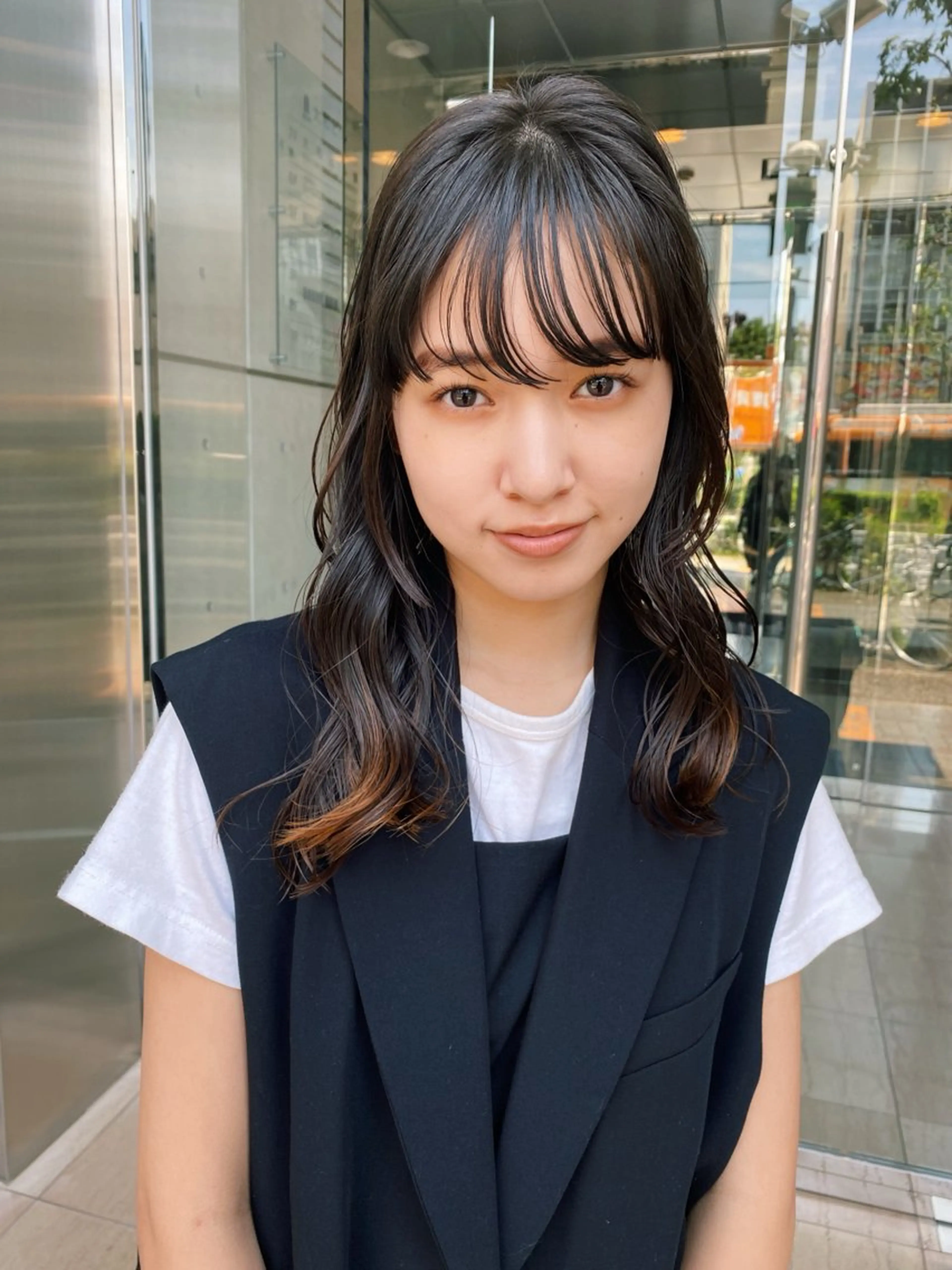 セミロング カラー ダブルカラー レイヤーカット ウルフカット カット 村松滉太/ レイヤーカットのヘアスタイル