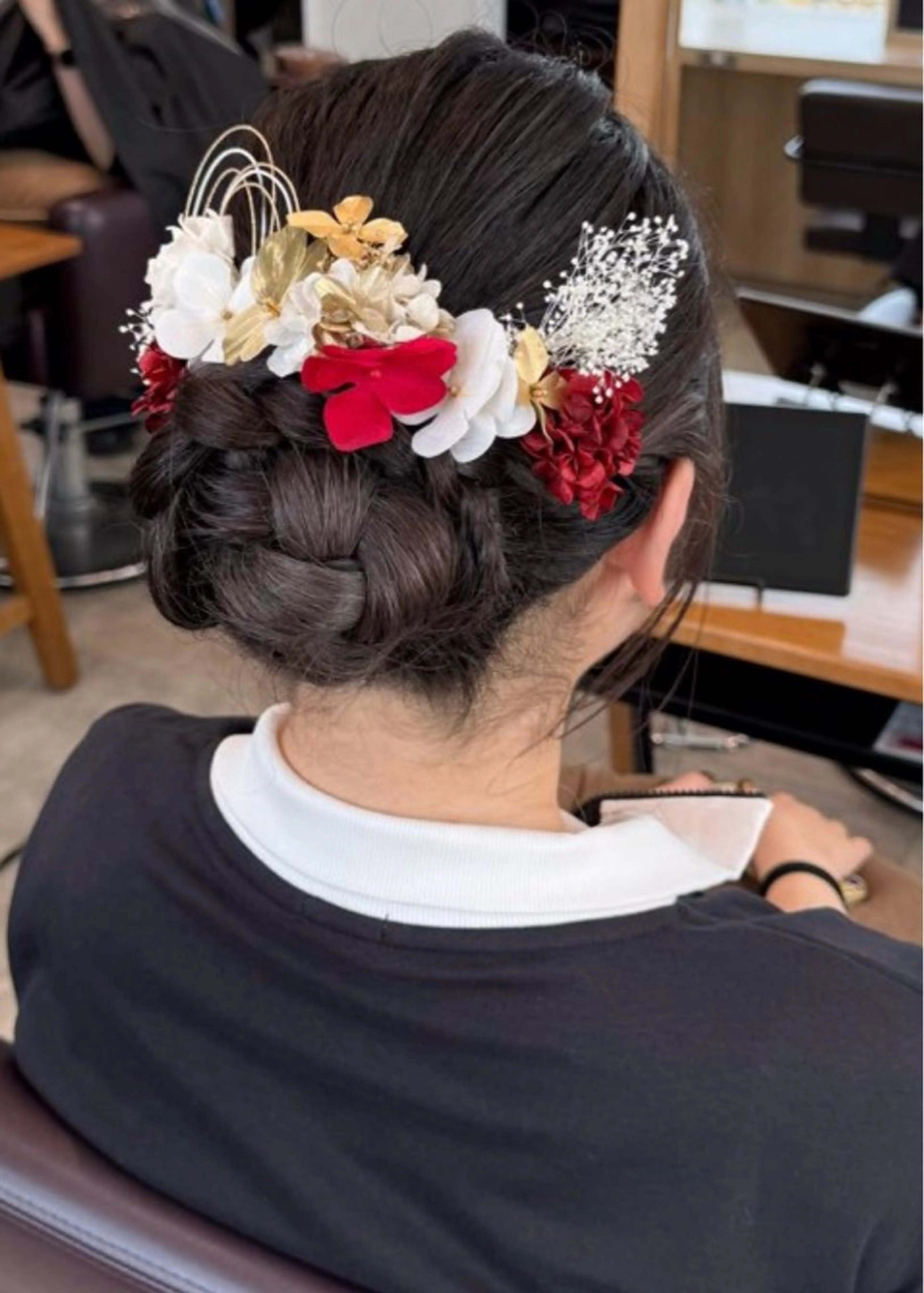 ヘアアレンジ ヘアセット ハイトーン/ダブル カラー/あやかのヘアスタイル