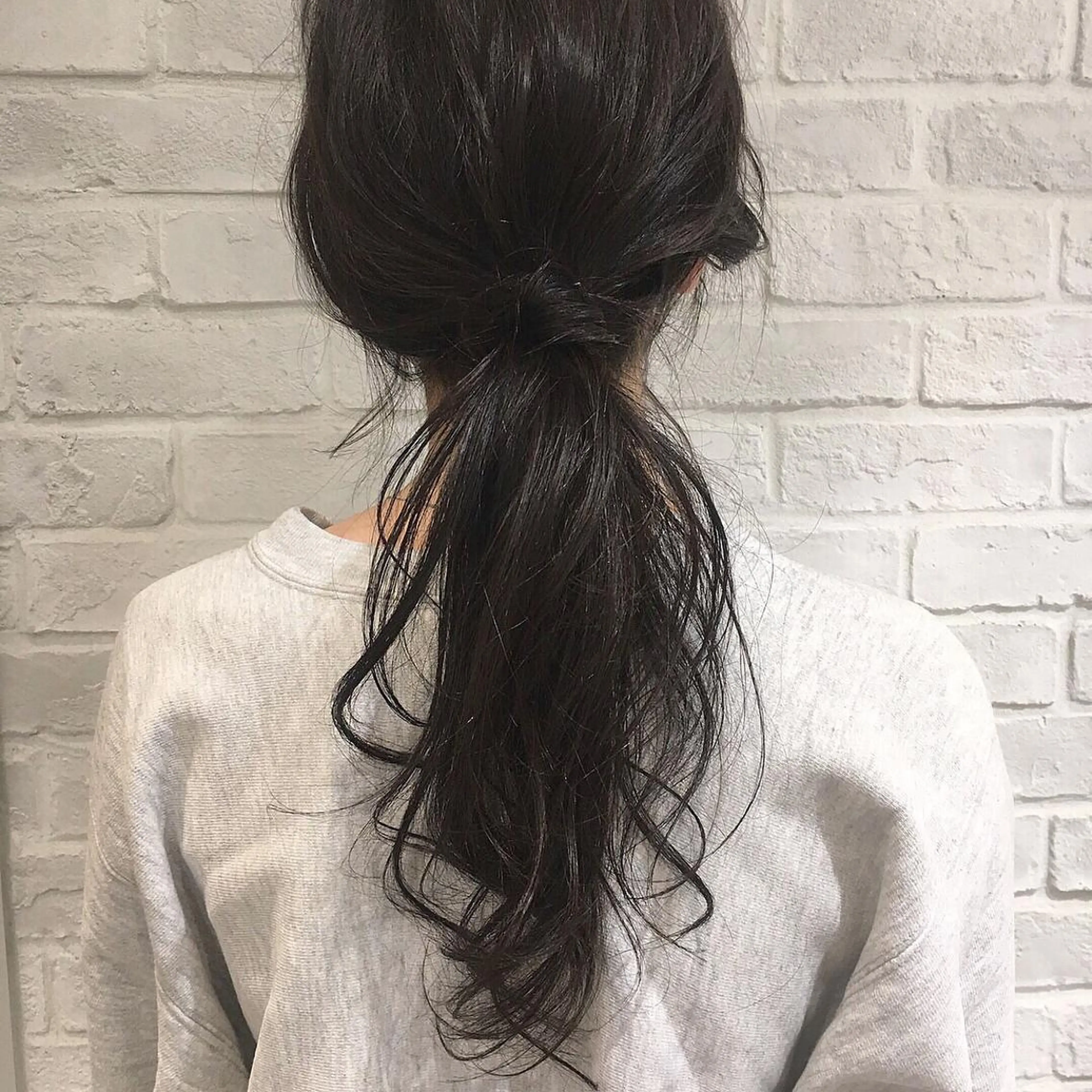 カラー アッシュ ミント 江原 彩華のヘアスタイル