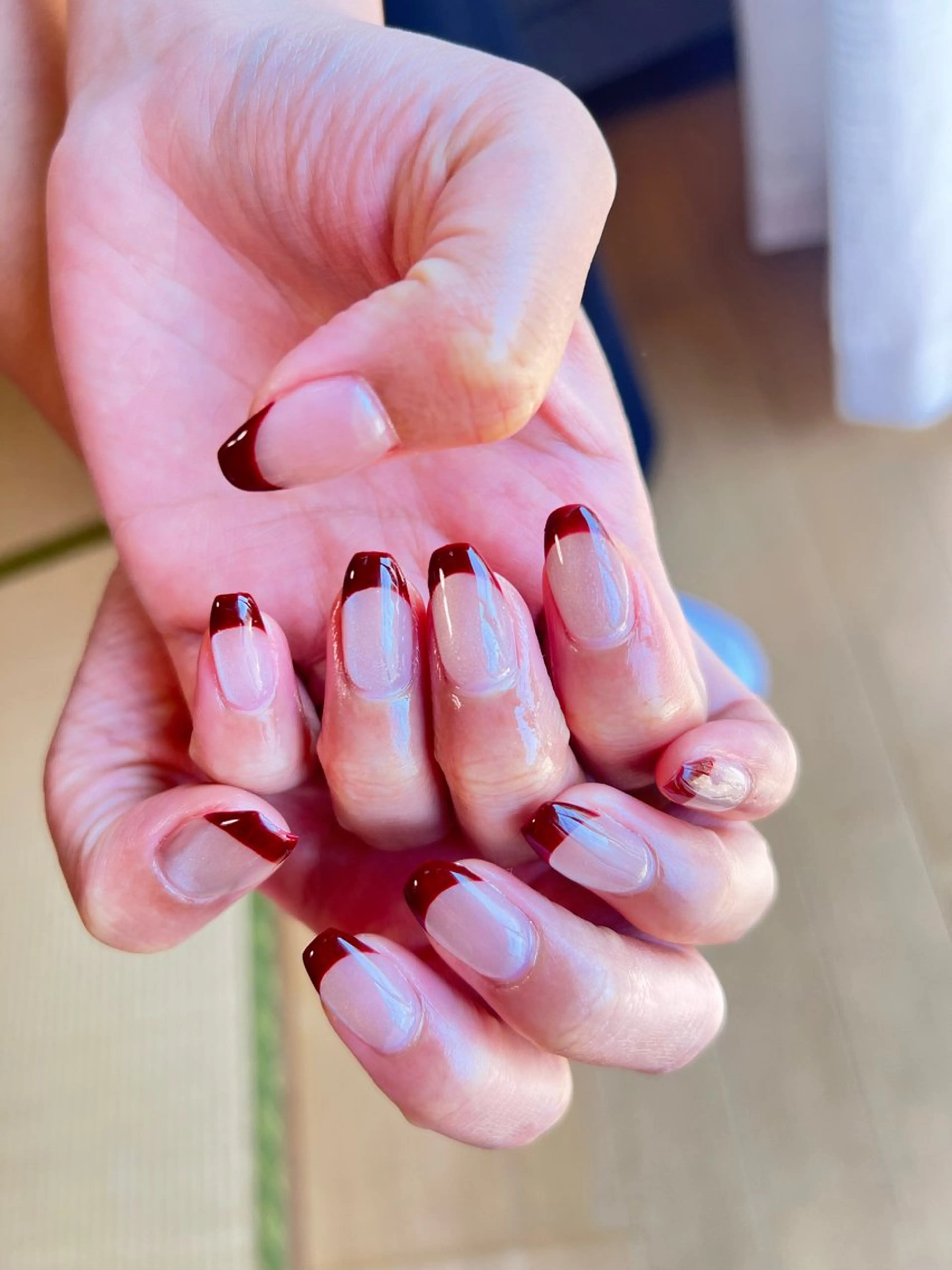 ネイル フレンチネイル マグネットネイル ハンドネイル Emma Nailのネイルデザイン