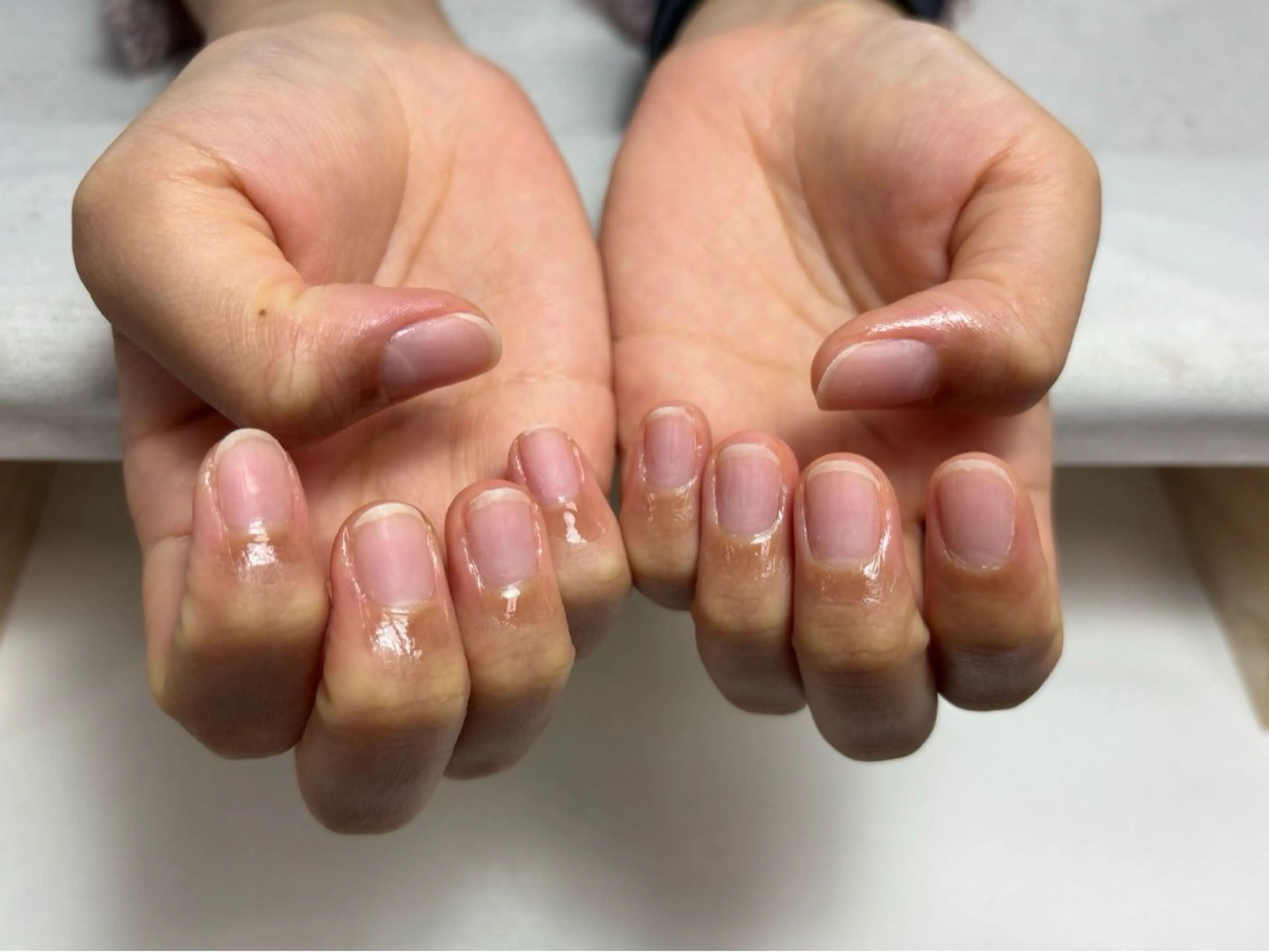 ネイル 桜ネイル 長さ出し フットネイル フレンチネイル ジェルネイル オフのみ(ネイル) salon AZのネイルデザイン