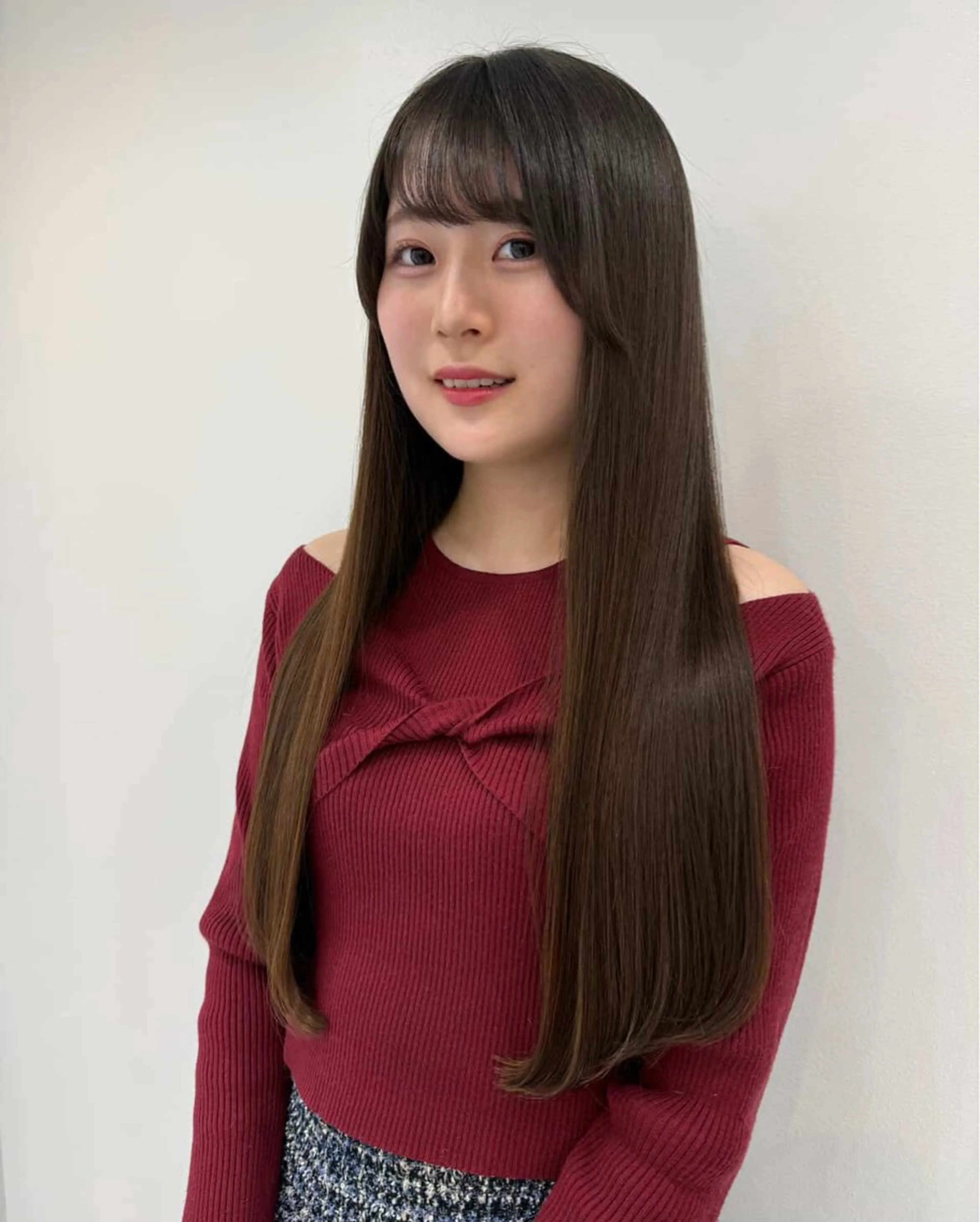 ロング カット 縮毛矯正 トリートメント 松田 拓海のヘアスタイル