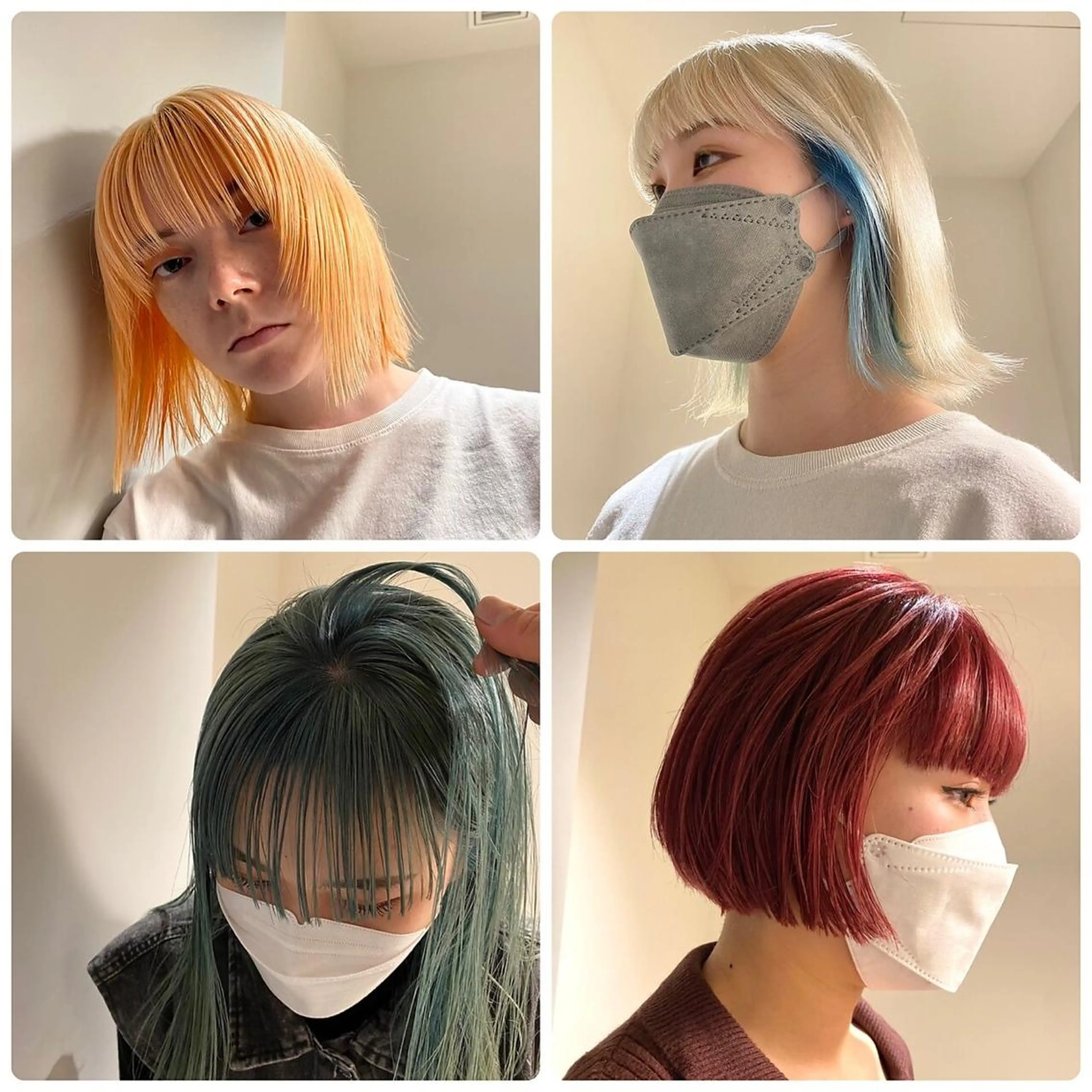 カット＋トリプルカラー (全頭ケアブリーチ2回+カラー) ¥ 18900の写真