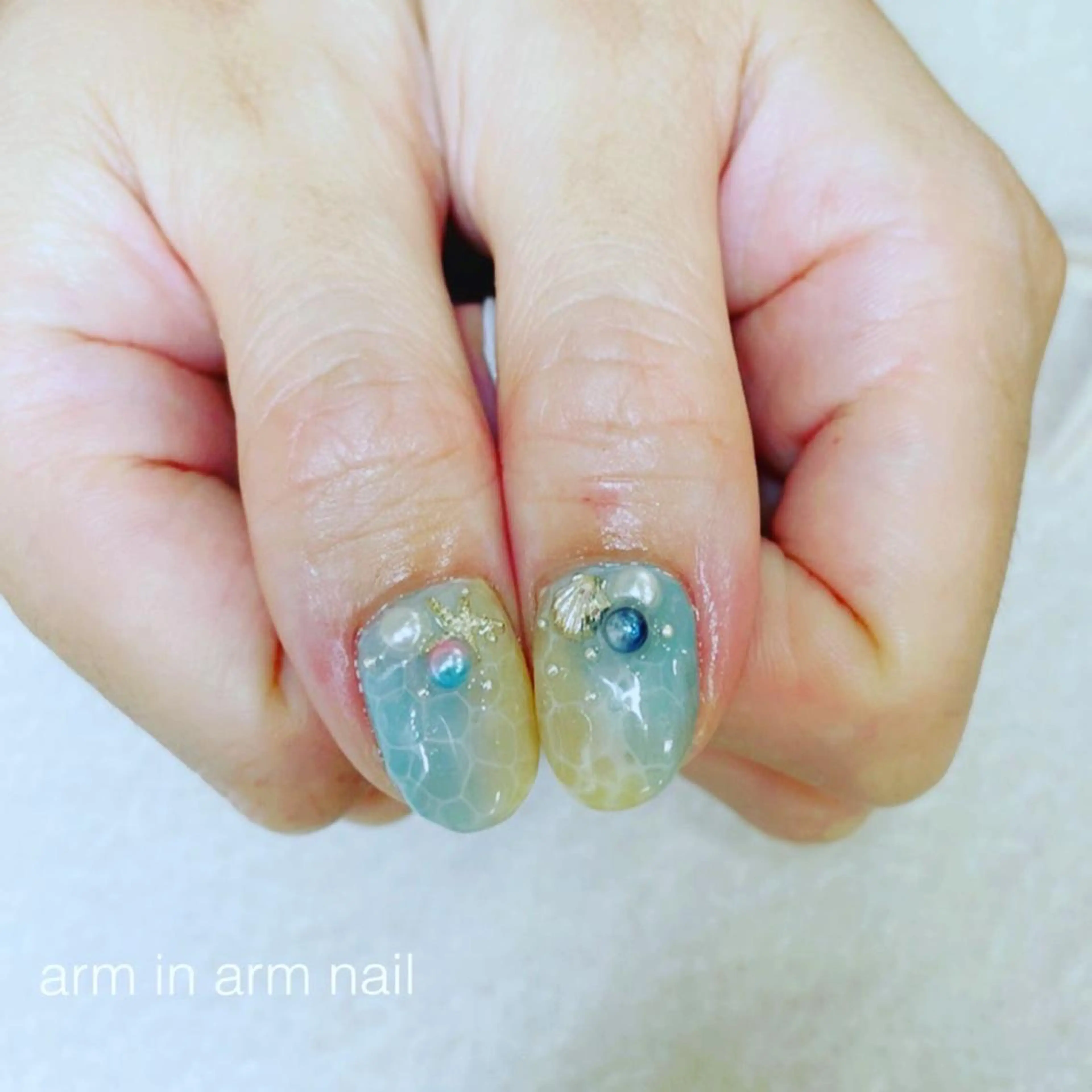 ネイル arm in arm ︎✿Yamamotoのマツエク・マツパデザイン