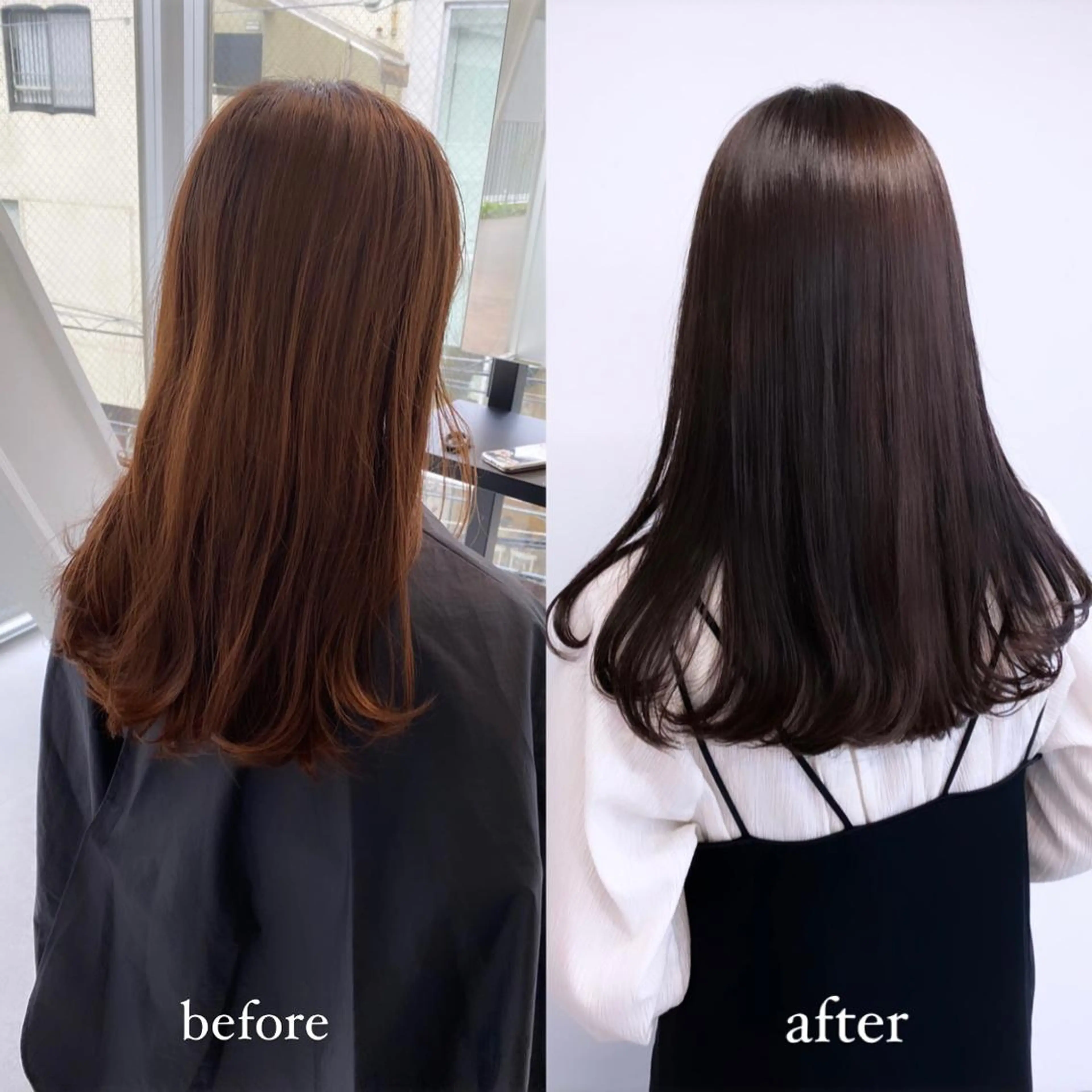 ロング カラー カット ヘアカラー マンツーマン半個室 tamuraのヘアスタイル