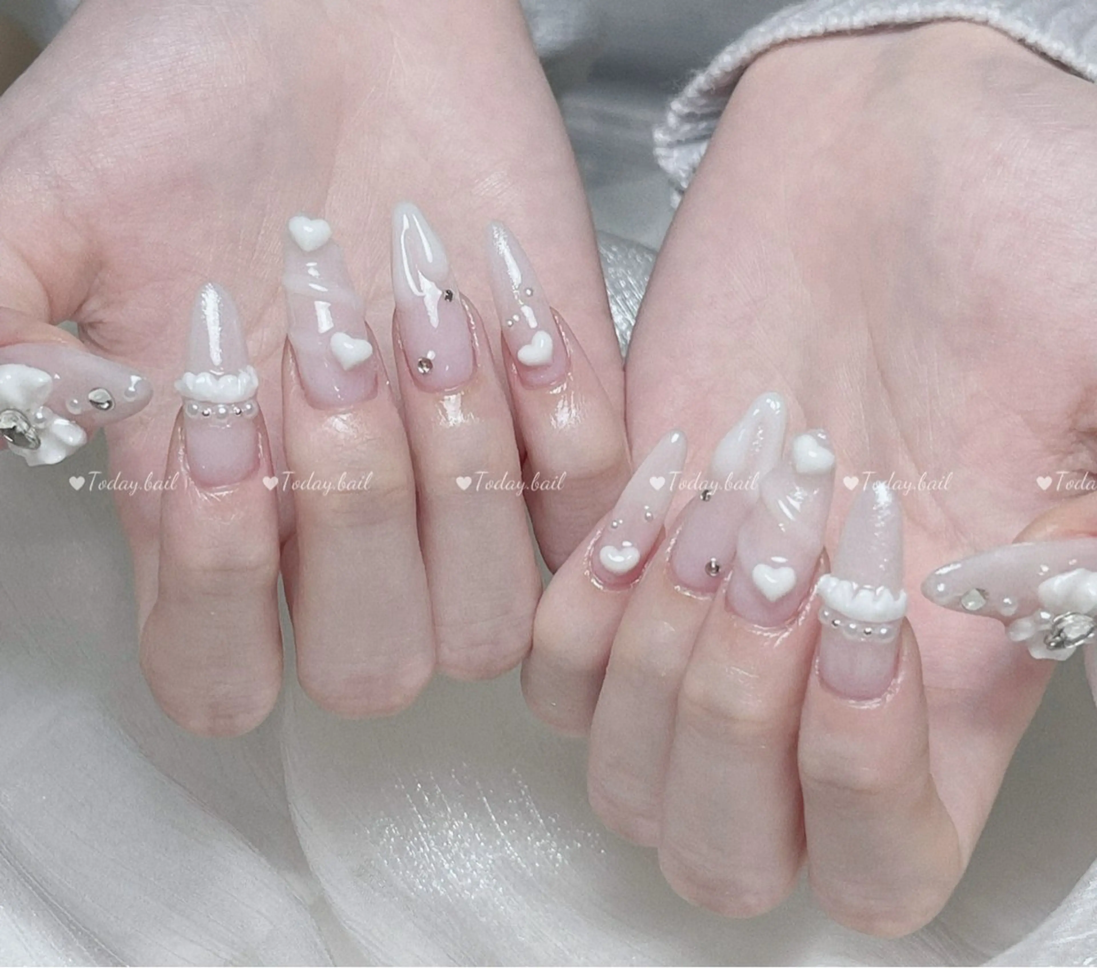 ネイル ハンドネイル 🎀Today nail💅のネイルデザイン