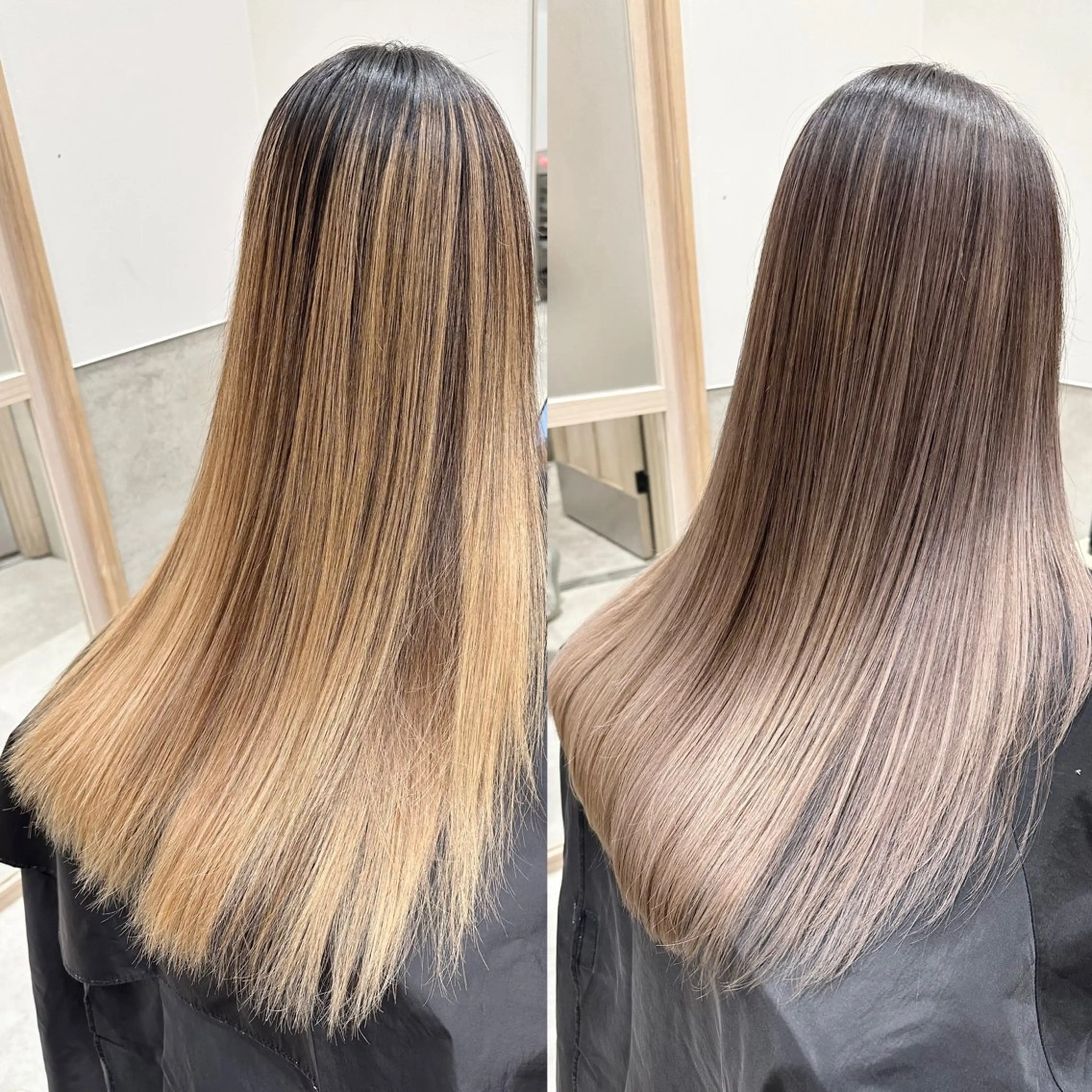 ロング ヘアカラー バレイヤージュ修正 Yusukeのヘアスタイル