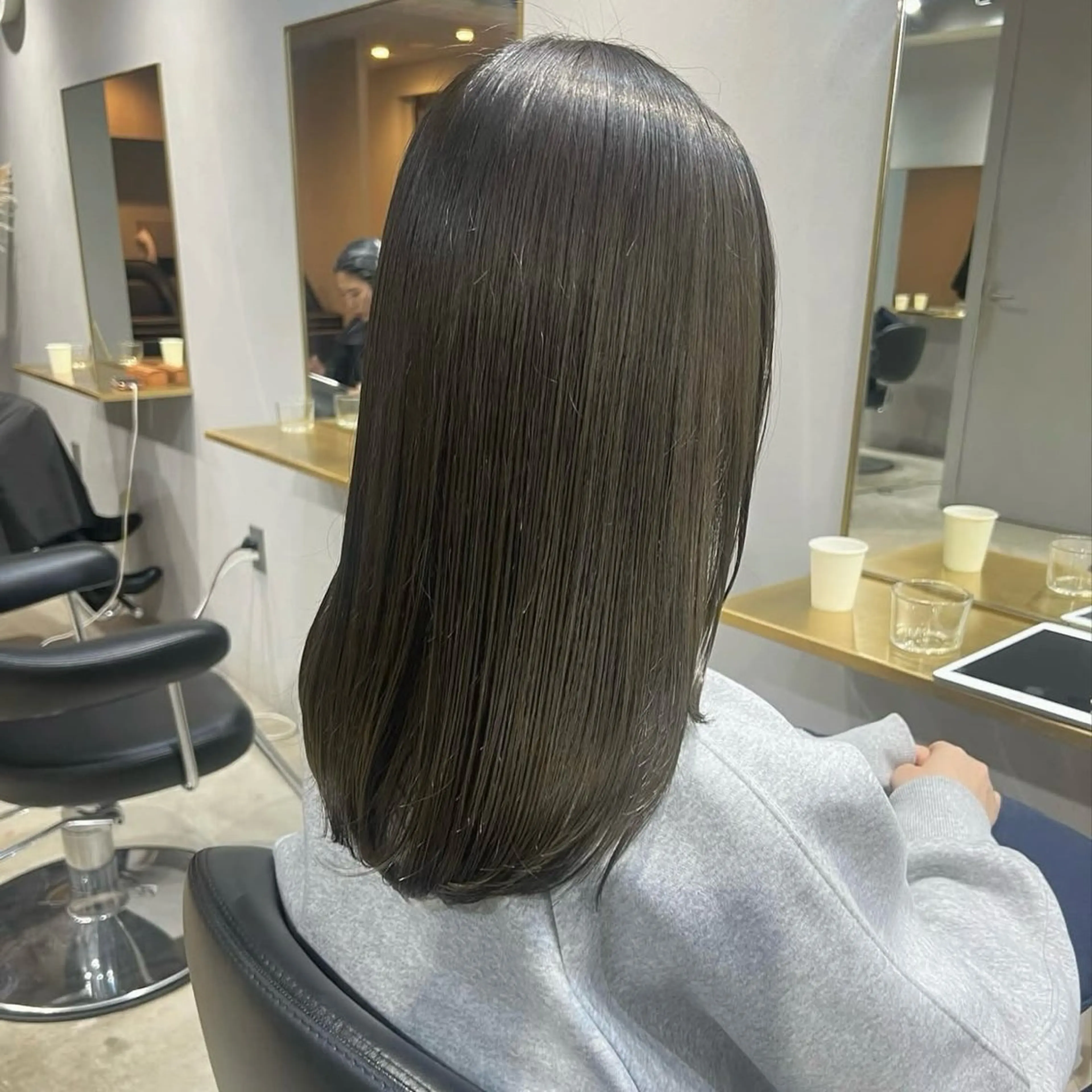 ミディアム カラー カット ヘアカラー トリートメント akane/ボブ /ブラウンベージュのヘアスタイル