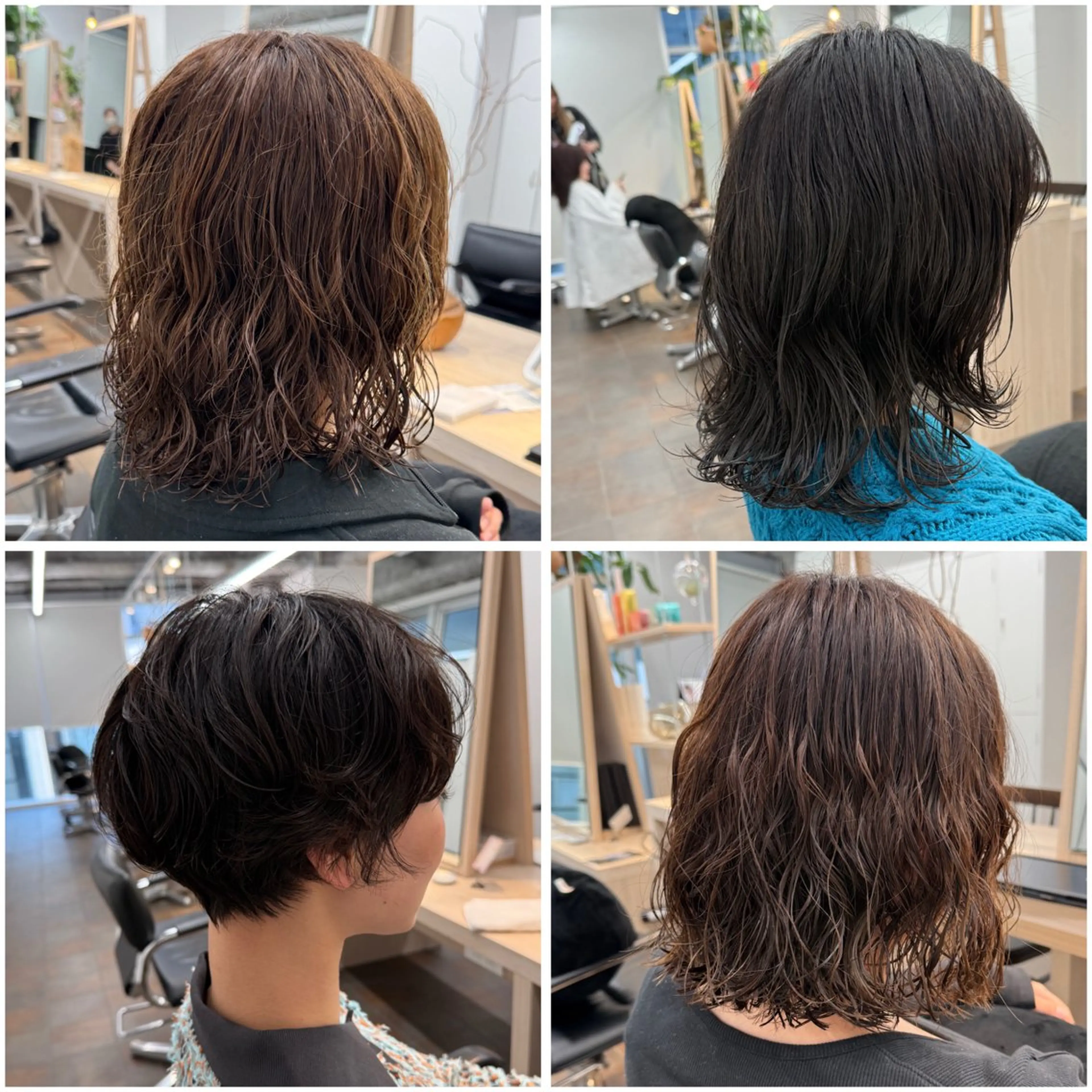 ミディアム ミディアムパーマ カット パーマ トリートメント miwa/ボブパーマ /モードボブのヘアスタイル