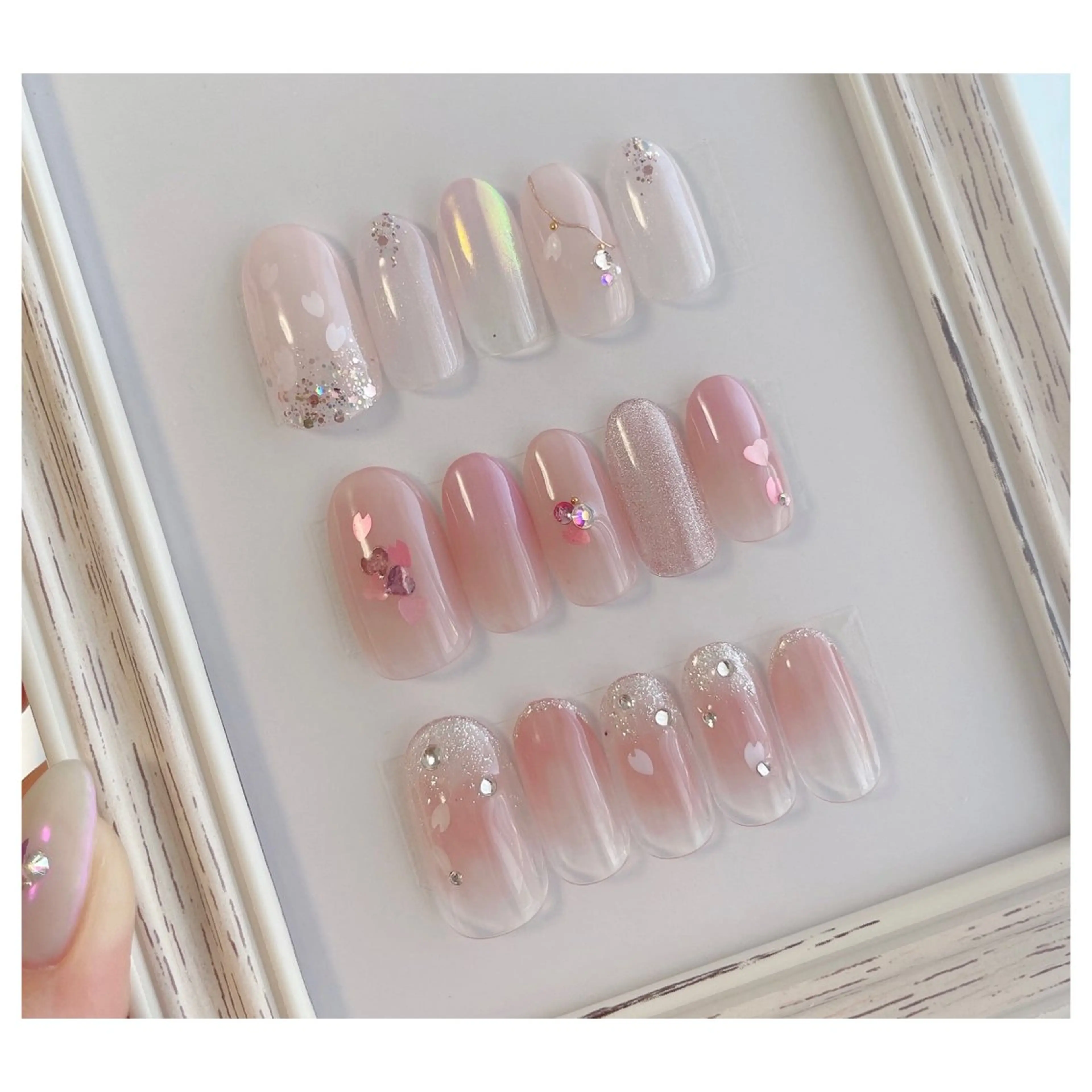 ネイル アートネイル 桜ネイル shimmer nailsのネイルデザイン
