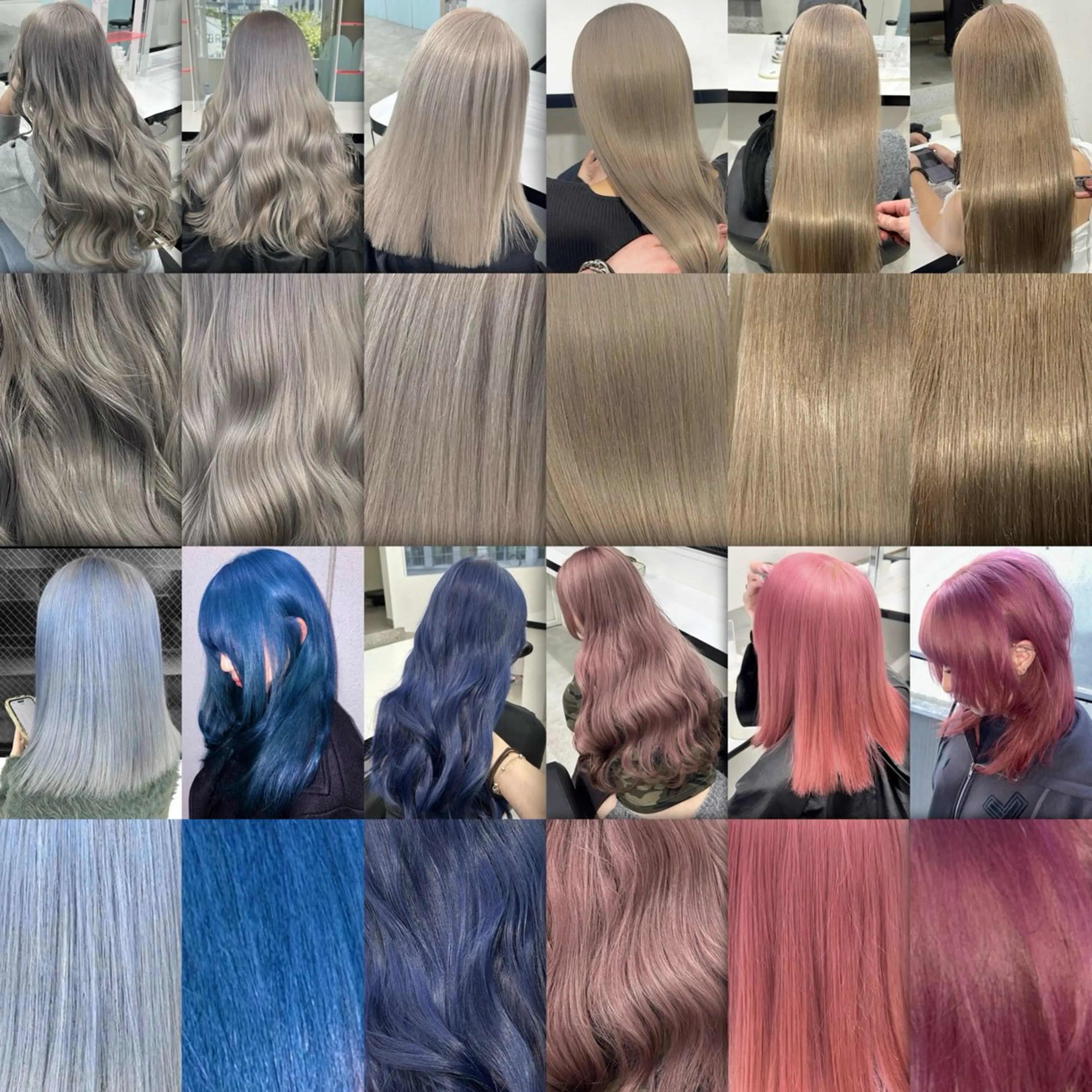 ロング カラー ヘアカラー 履歴修正屋さん／ ブロンド／ホワイトのヘアスタイル