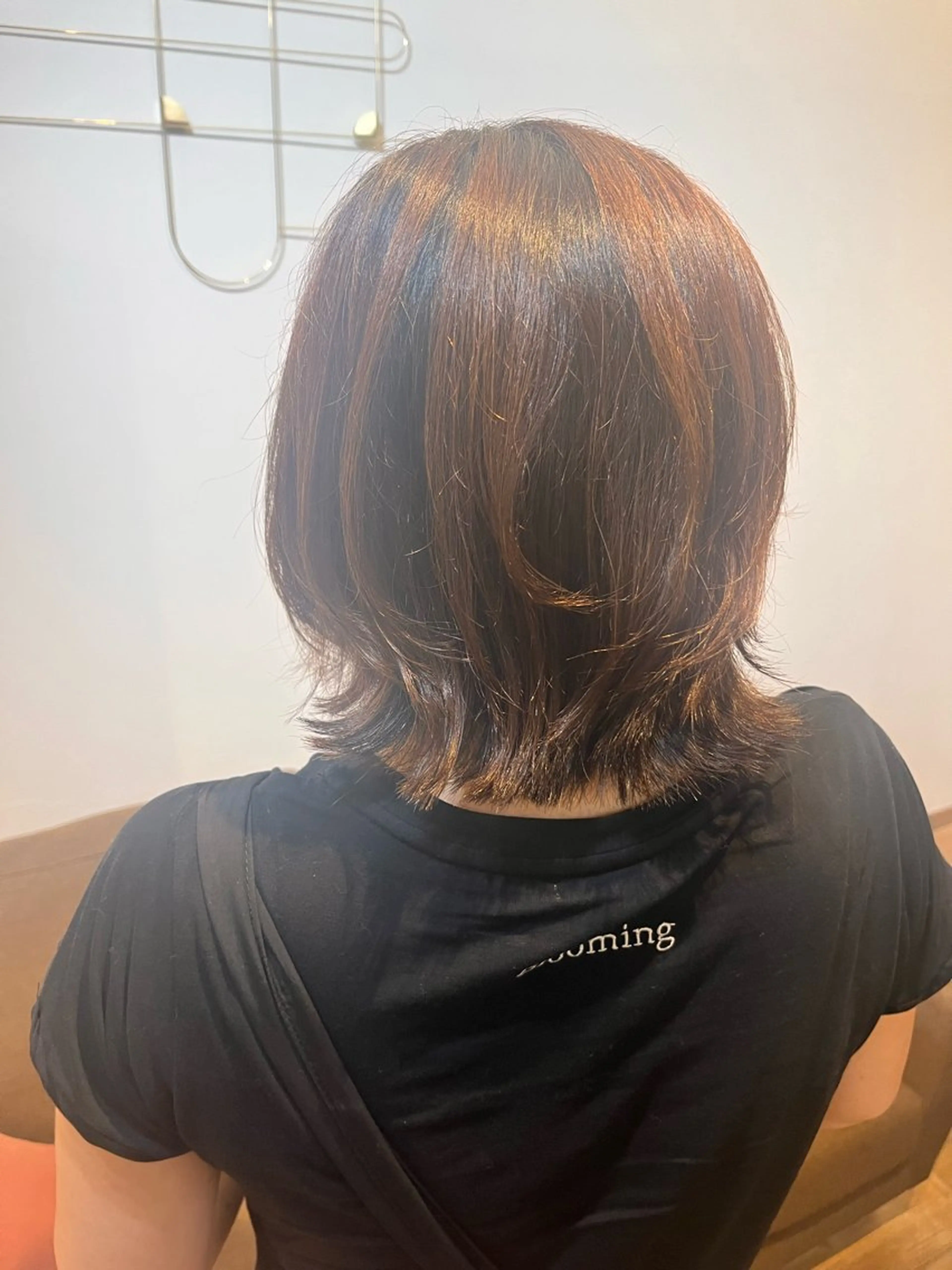 ミディアム ボブレイヤー ボブ ハイレイヤー レイヤーカット カット 臺 佳連のヘアスタイル