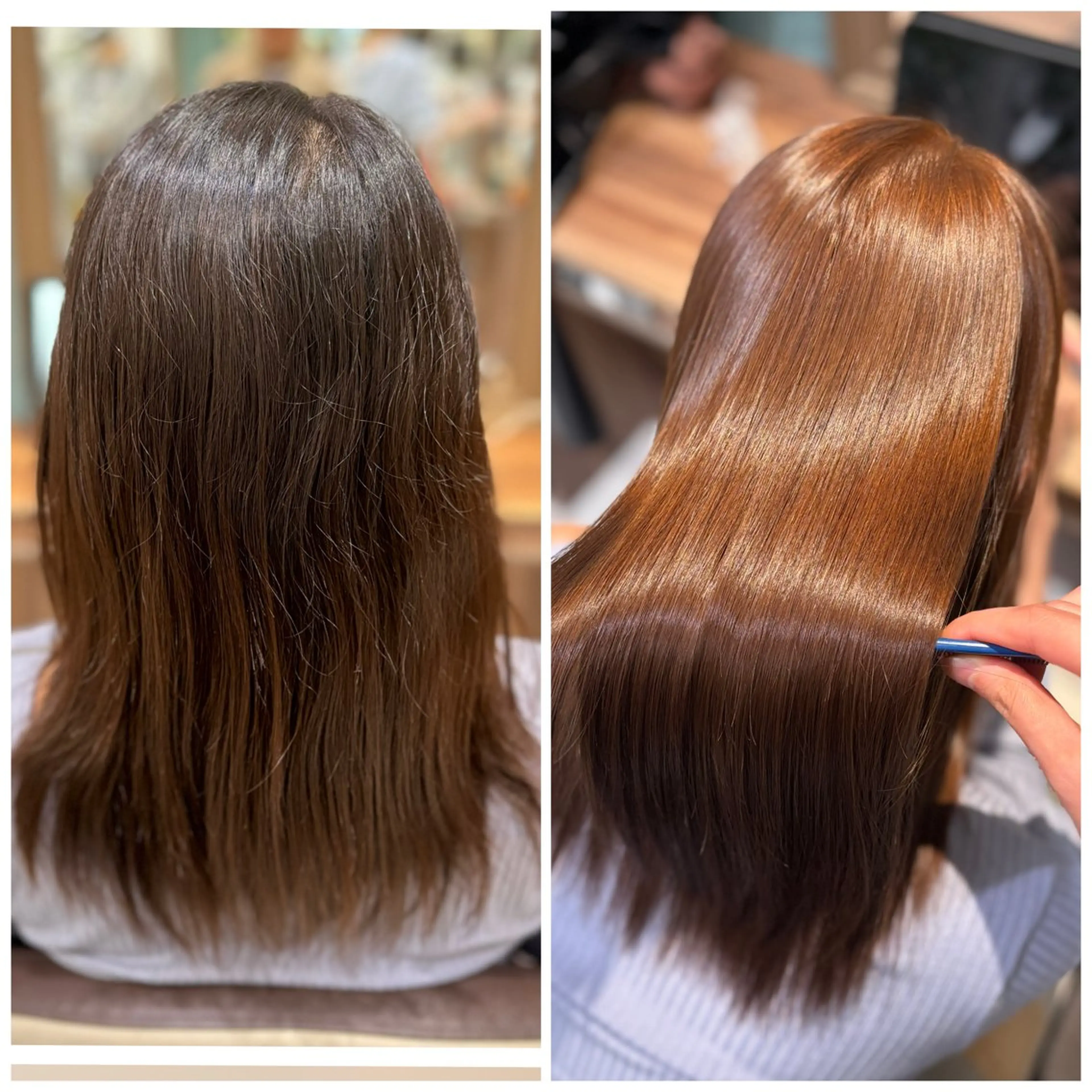 セミロング パーマ ゆるふわパーマ🌸/ ハイトーン/あゆみのヘアスタイル