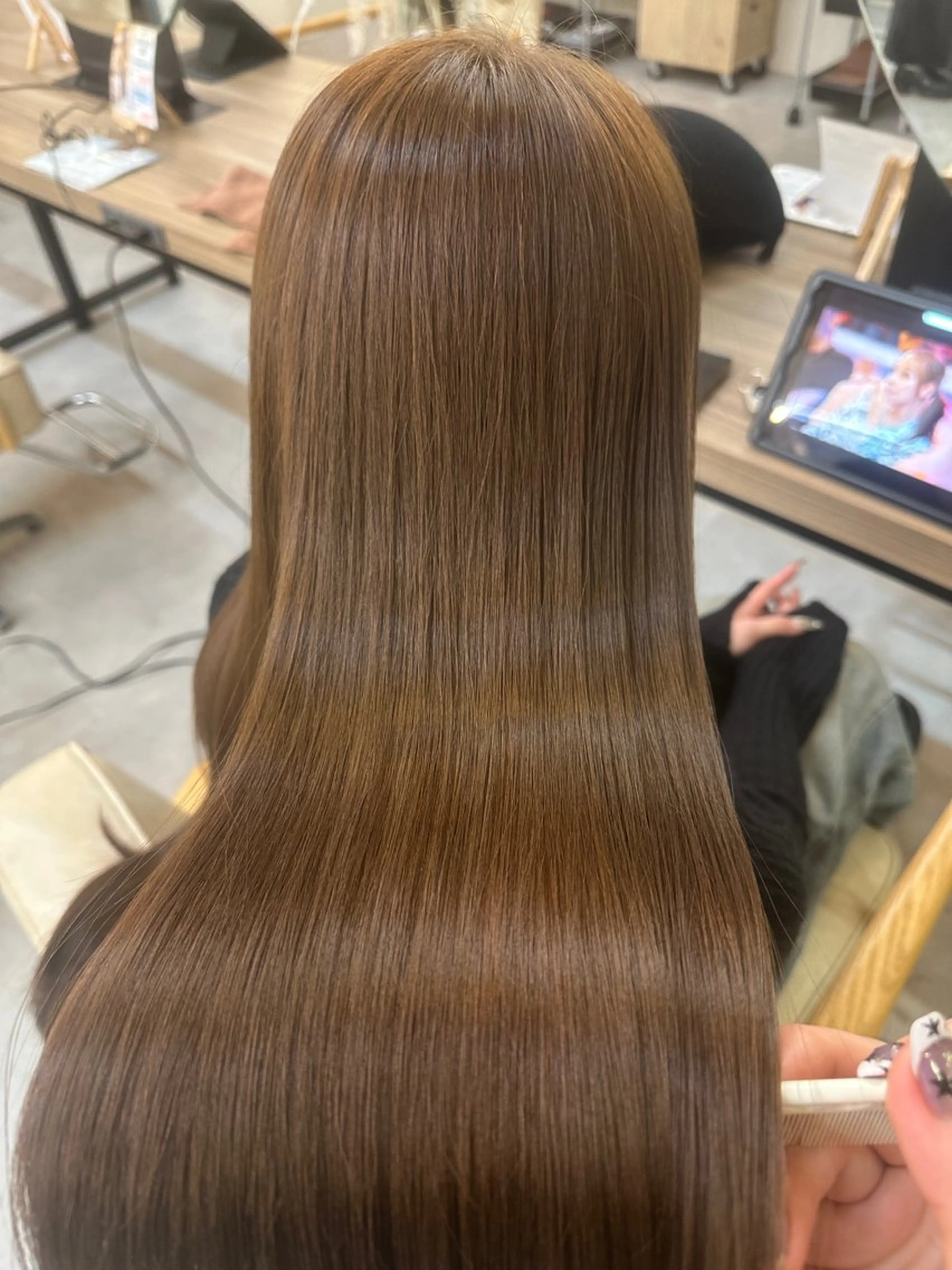 透明感カラー➕Xトリートメントの写真