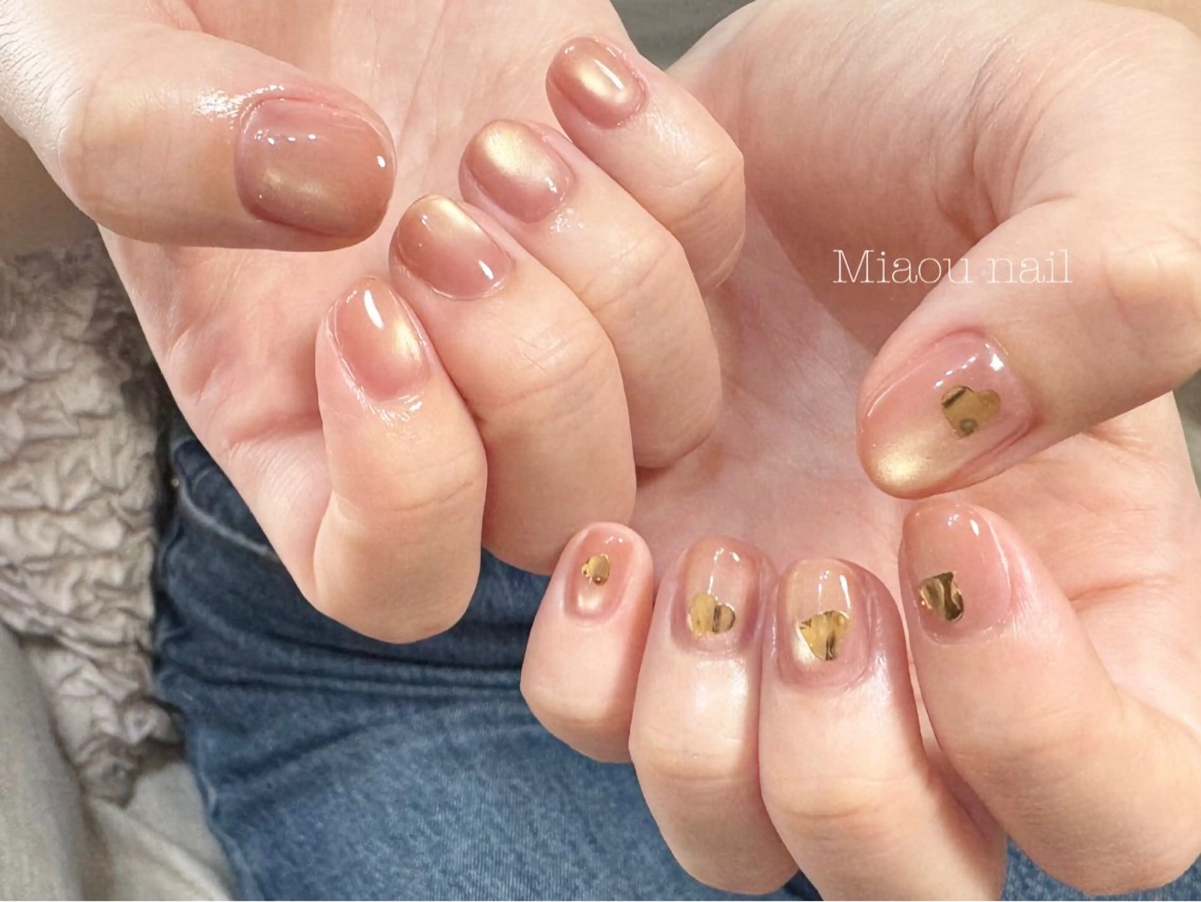 ネイル ハート ハンドネイル Miaou nail ミャウ ネイルのネイルデザイン
