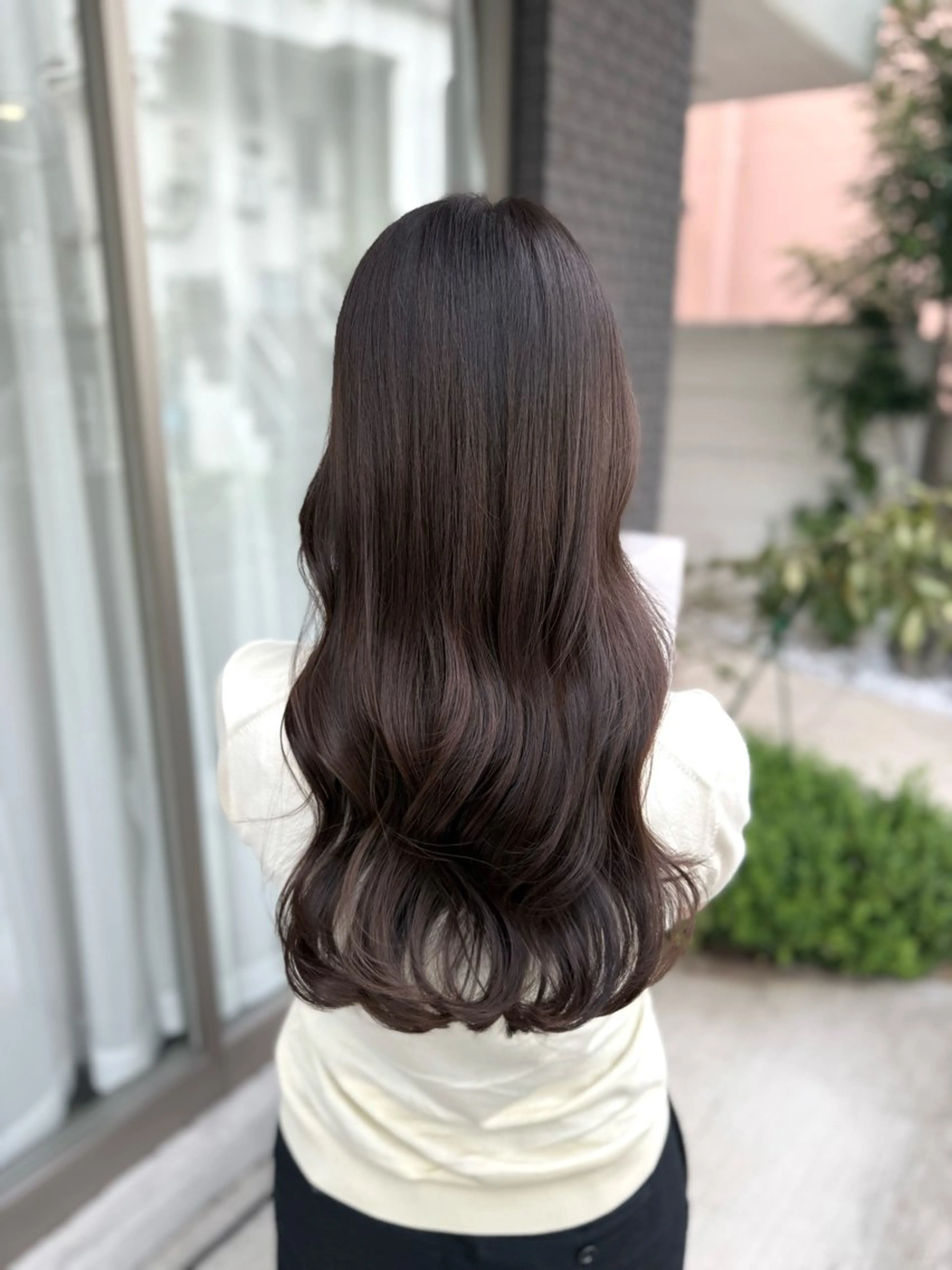ロング カラー グレージュ カット ヘアカラー トリートメント グレージュ/レイヤー /韓国ヘア/RISAのヘアスタイル