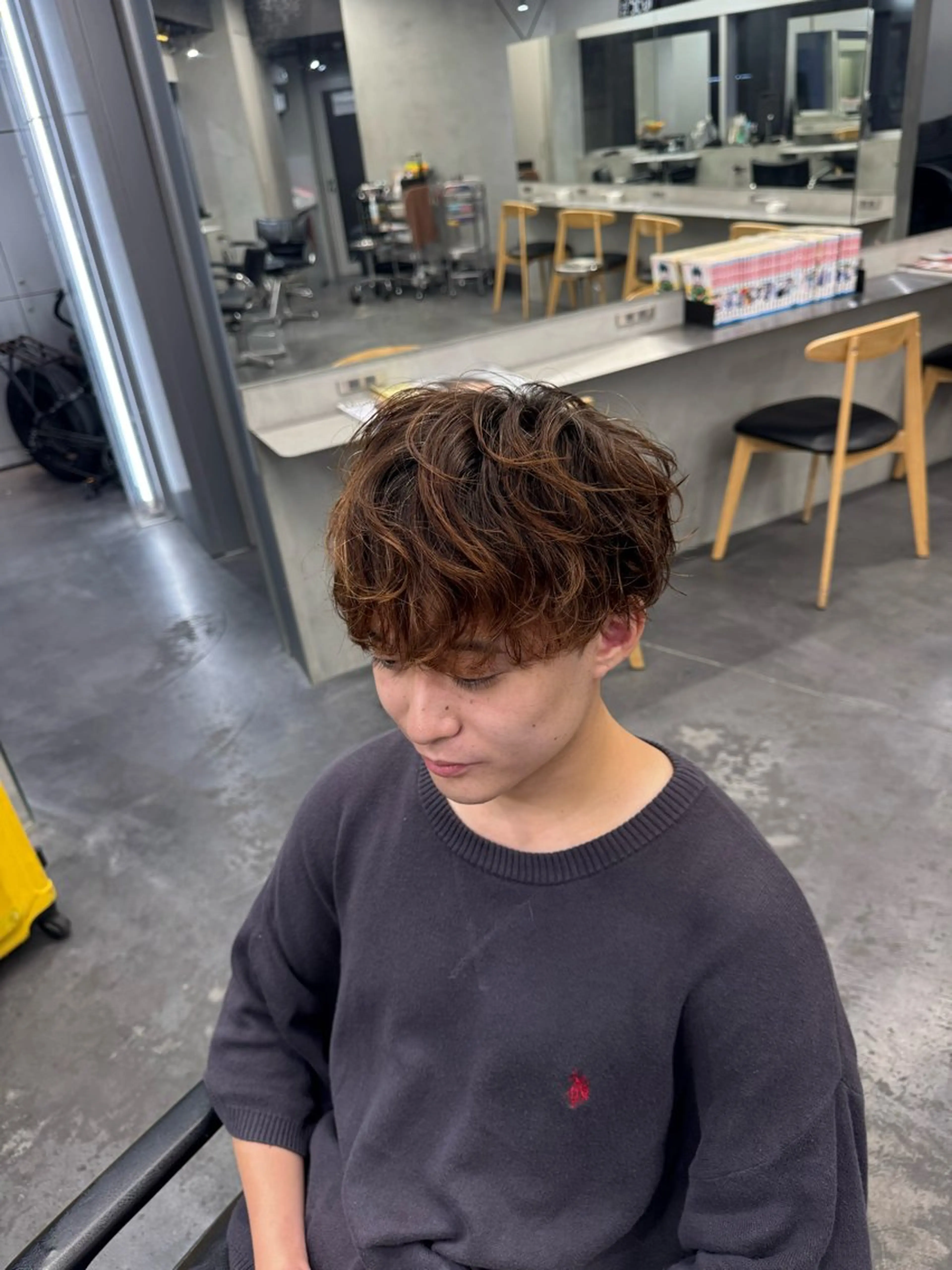 カラー パーマ メンズ カット ヘアカラー パーマ fifth 丸山太誠のヘアスタイル