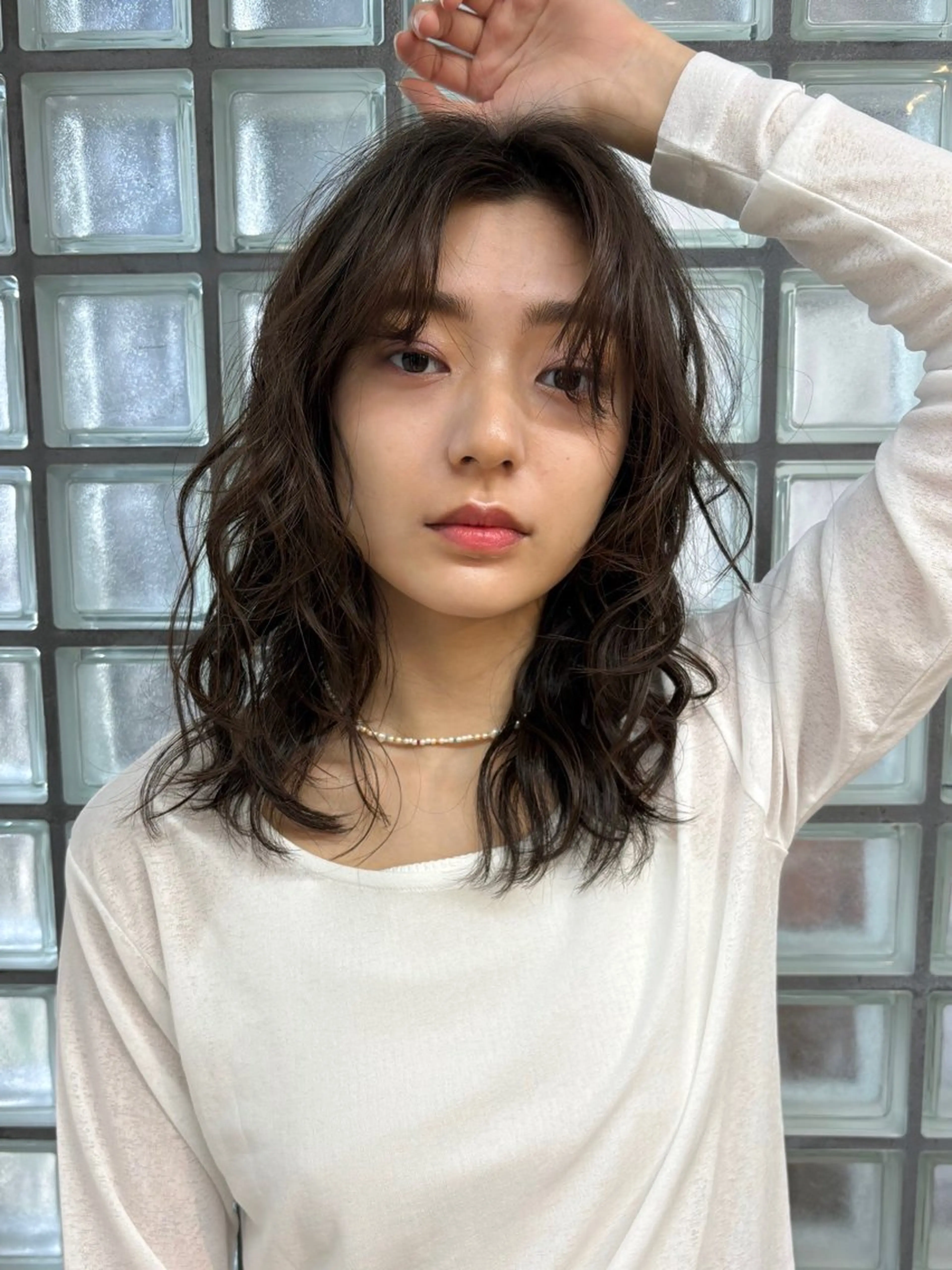 パーマ ニュアンスパーマ ボブ/ミディアム 親しみやすさ/さくらのヘアスタイル