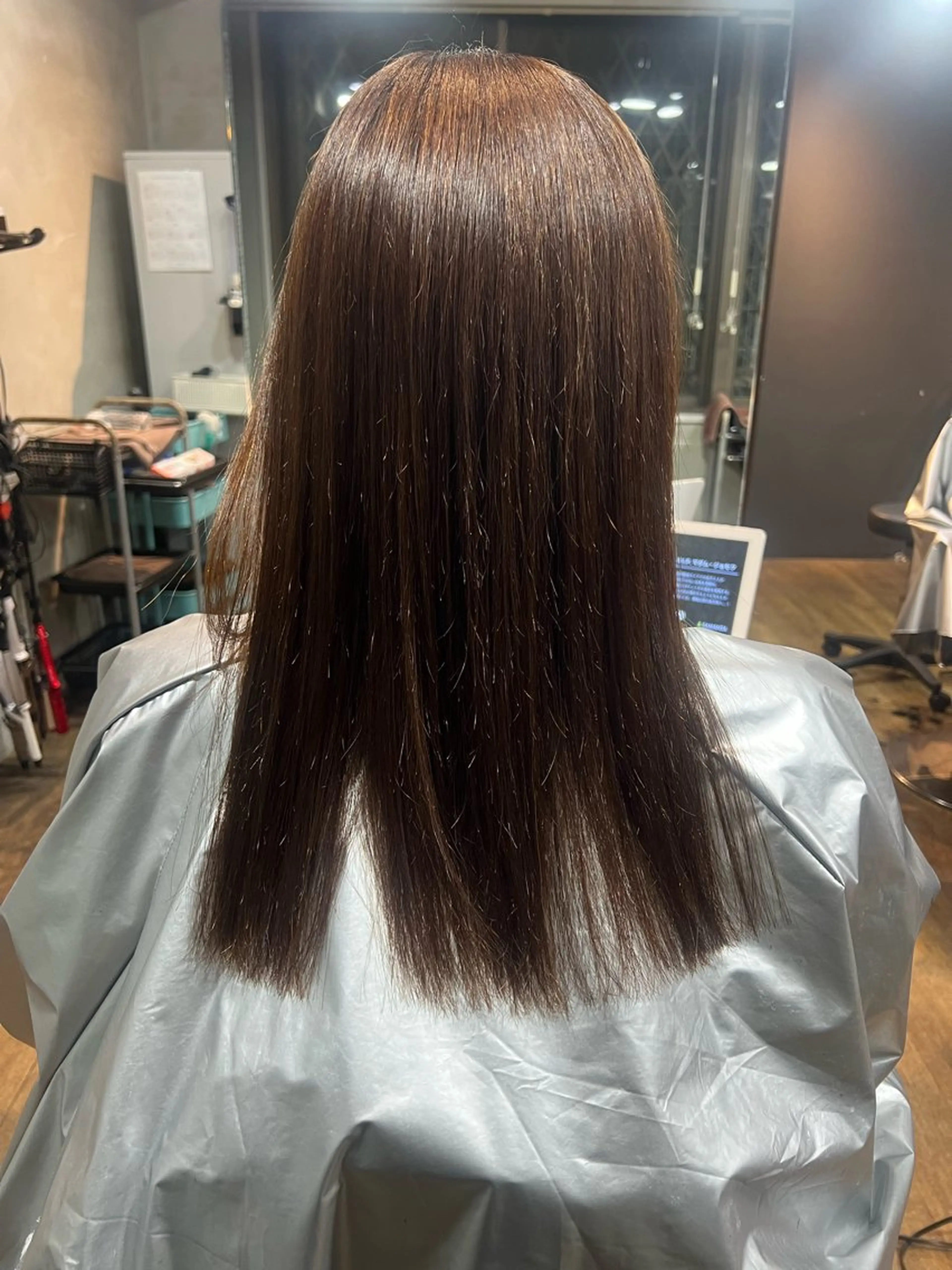 ロング 縮毛矯正 トリートメント 脇山 真生のヘアスタイル