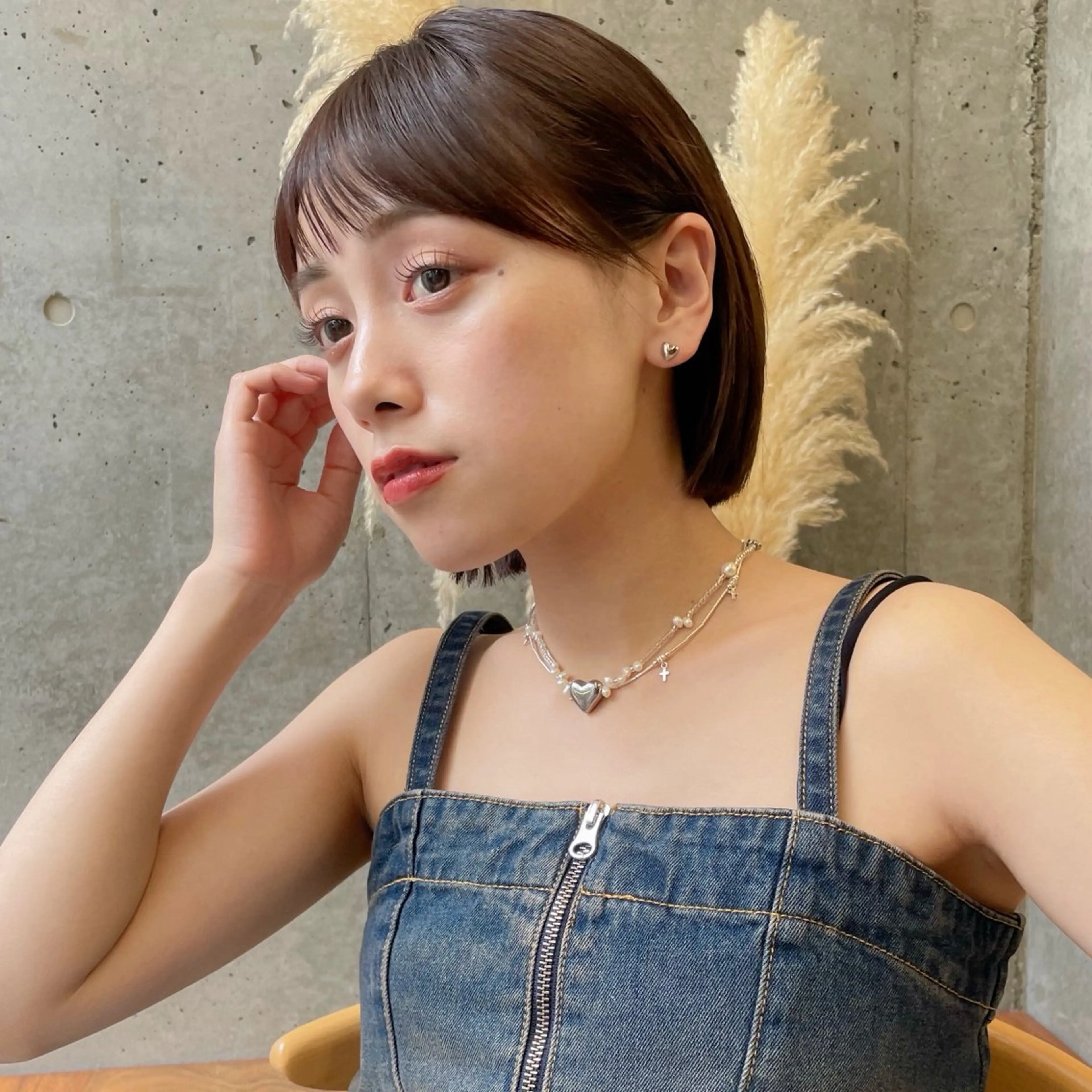 ショート カラー レイヤー/柔らか 透明感カラー/ゆきなのヘアスタイル